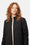 Long Padded Quilt Jacket - Black