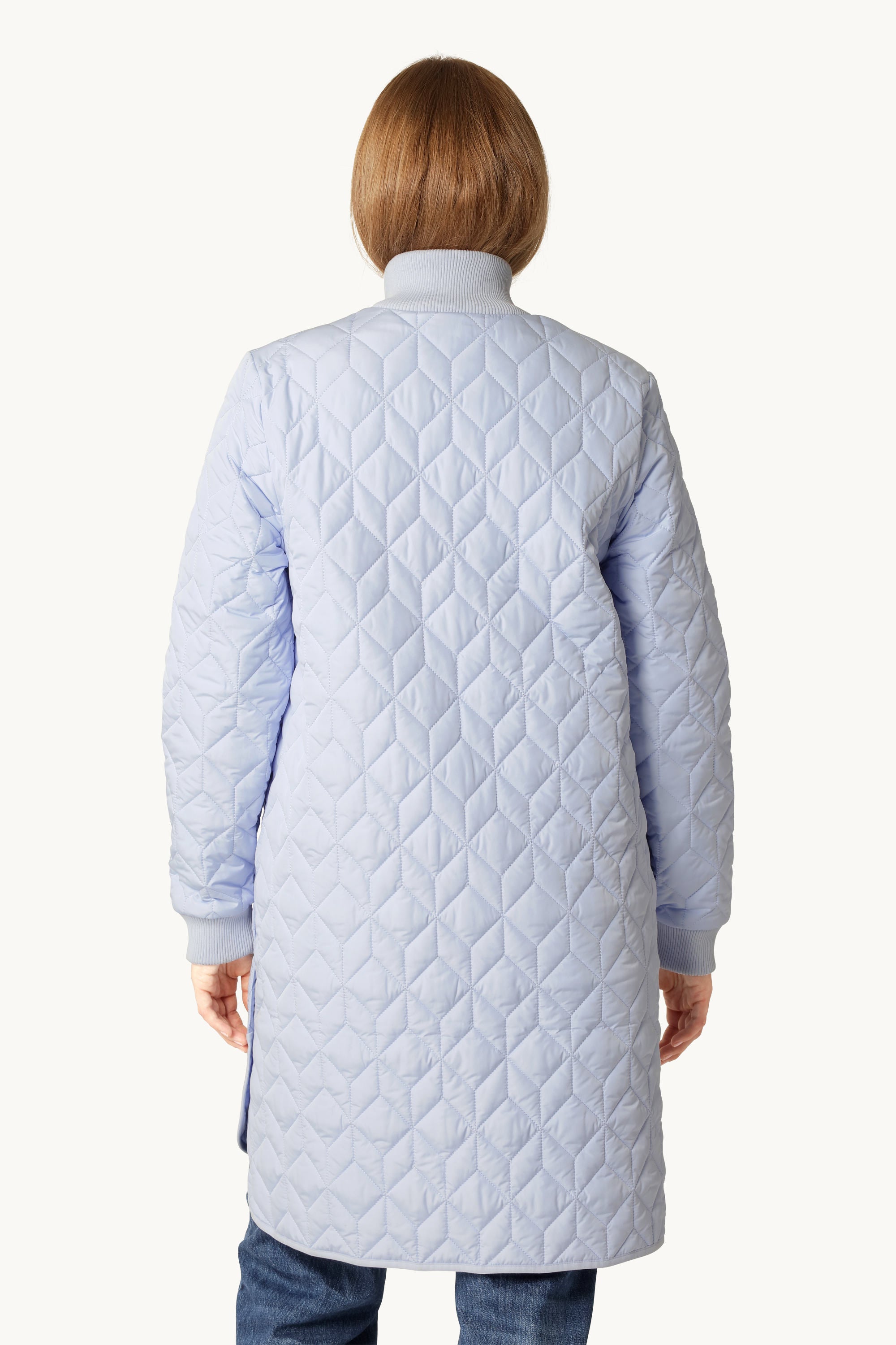 Veste Longue Matelassée - Heather