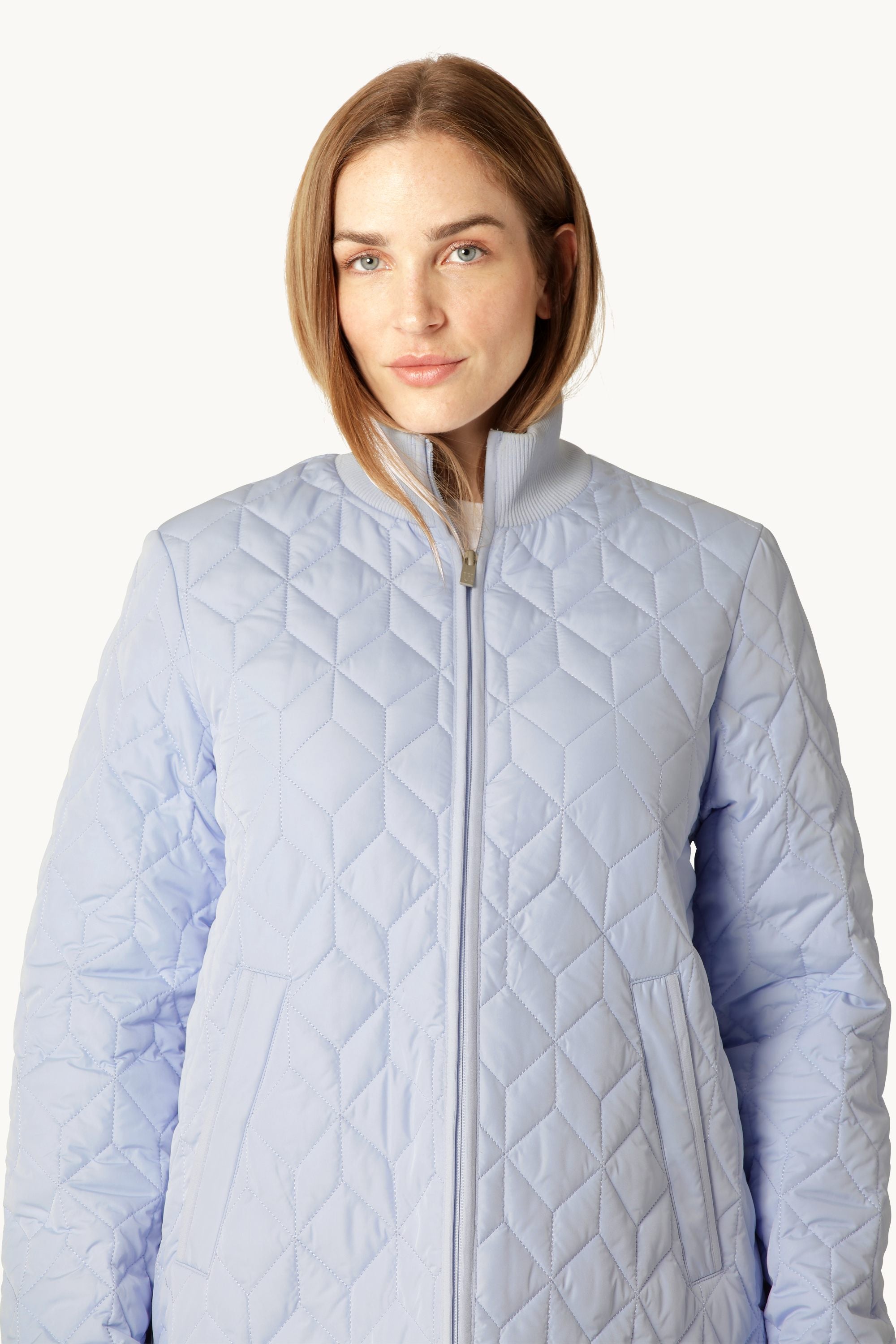 Veste Longue Matelassée - Heather