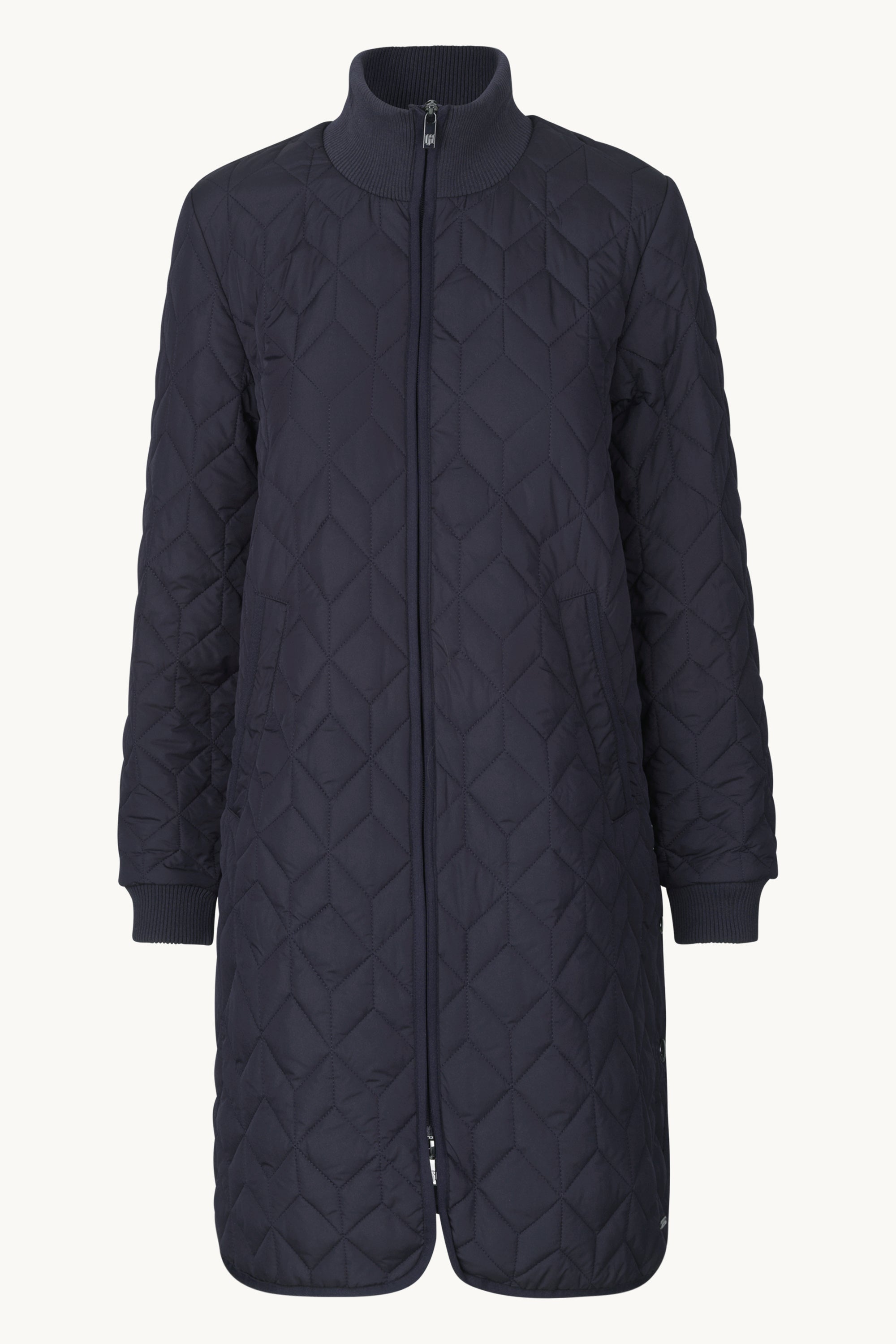 Veste Longue Matelassée - Dark Indigo
