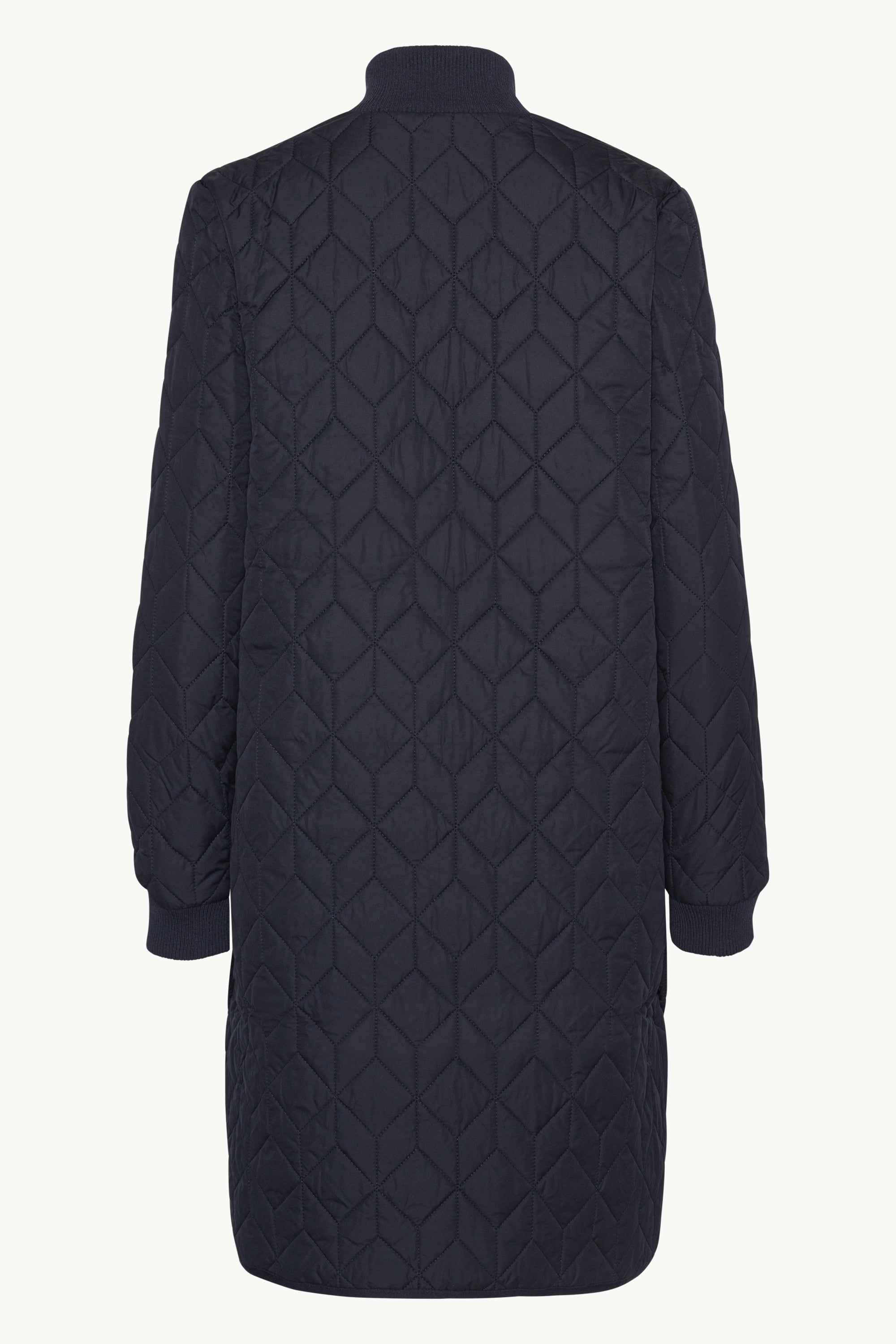Veste Longue Matelassée - Dark Indigo