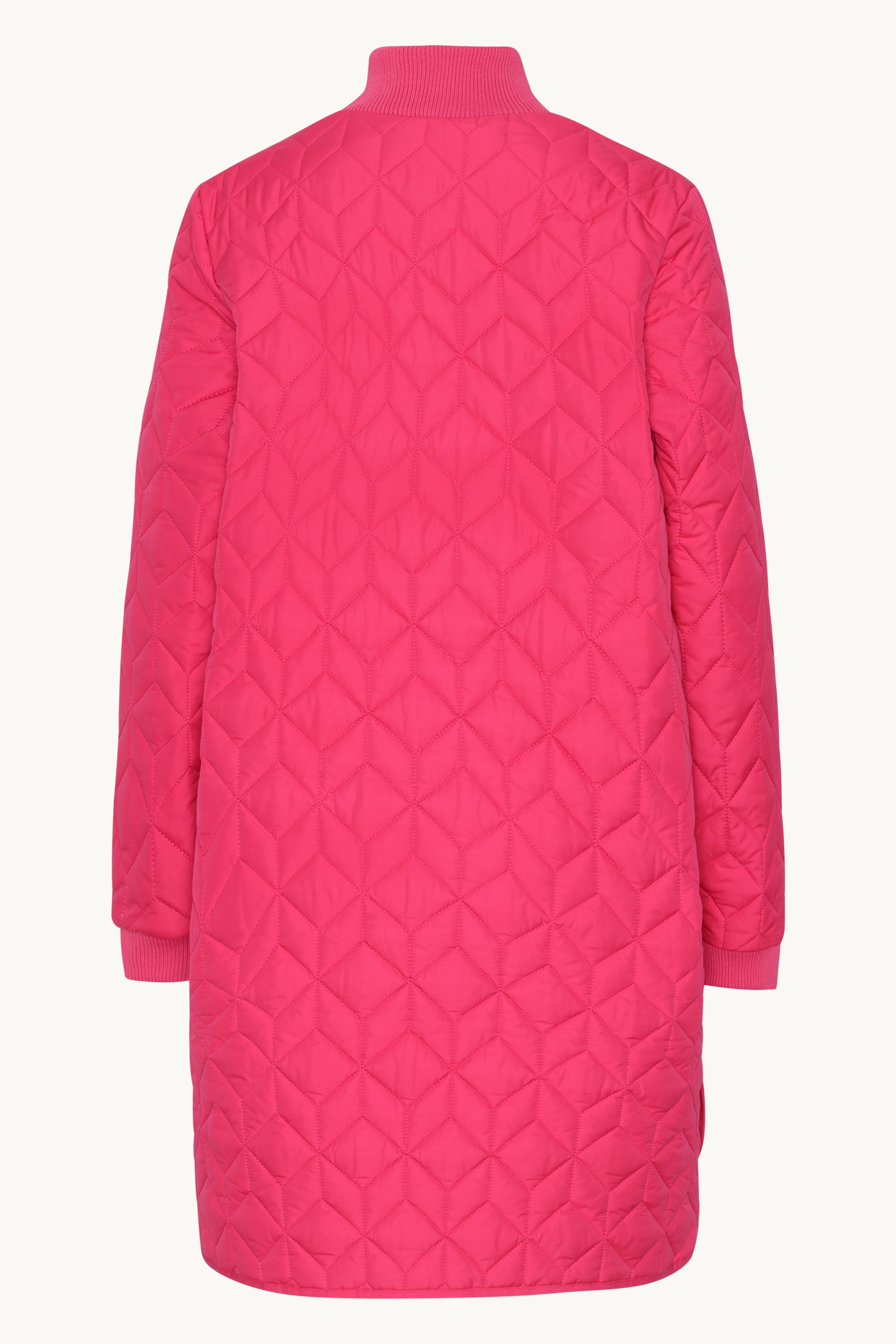 Veste Longue Matelassée - Magenta