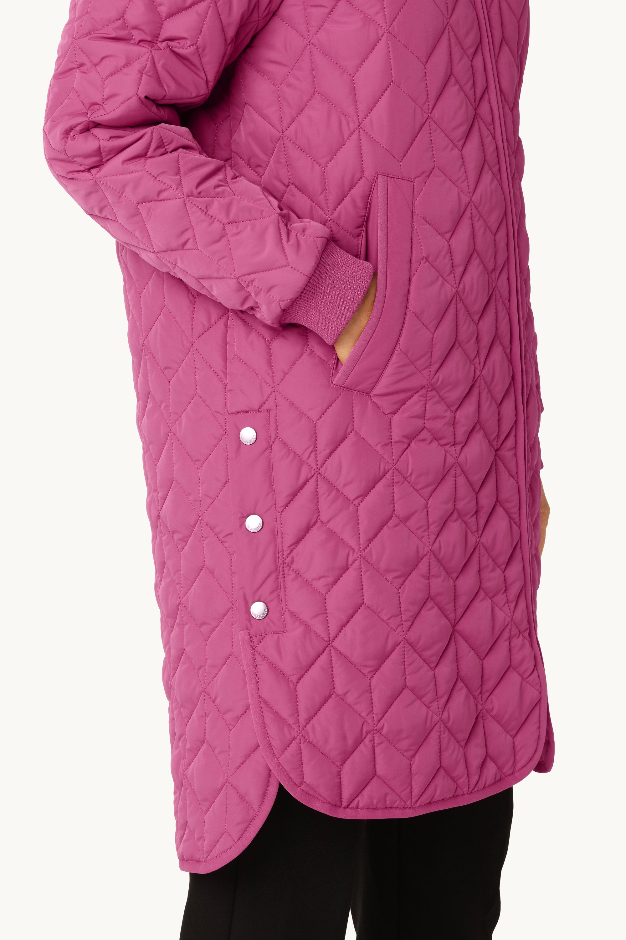 Veste Longue Matelassée - Magenta Haze