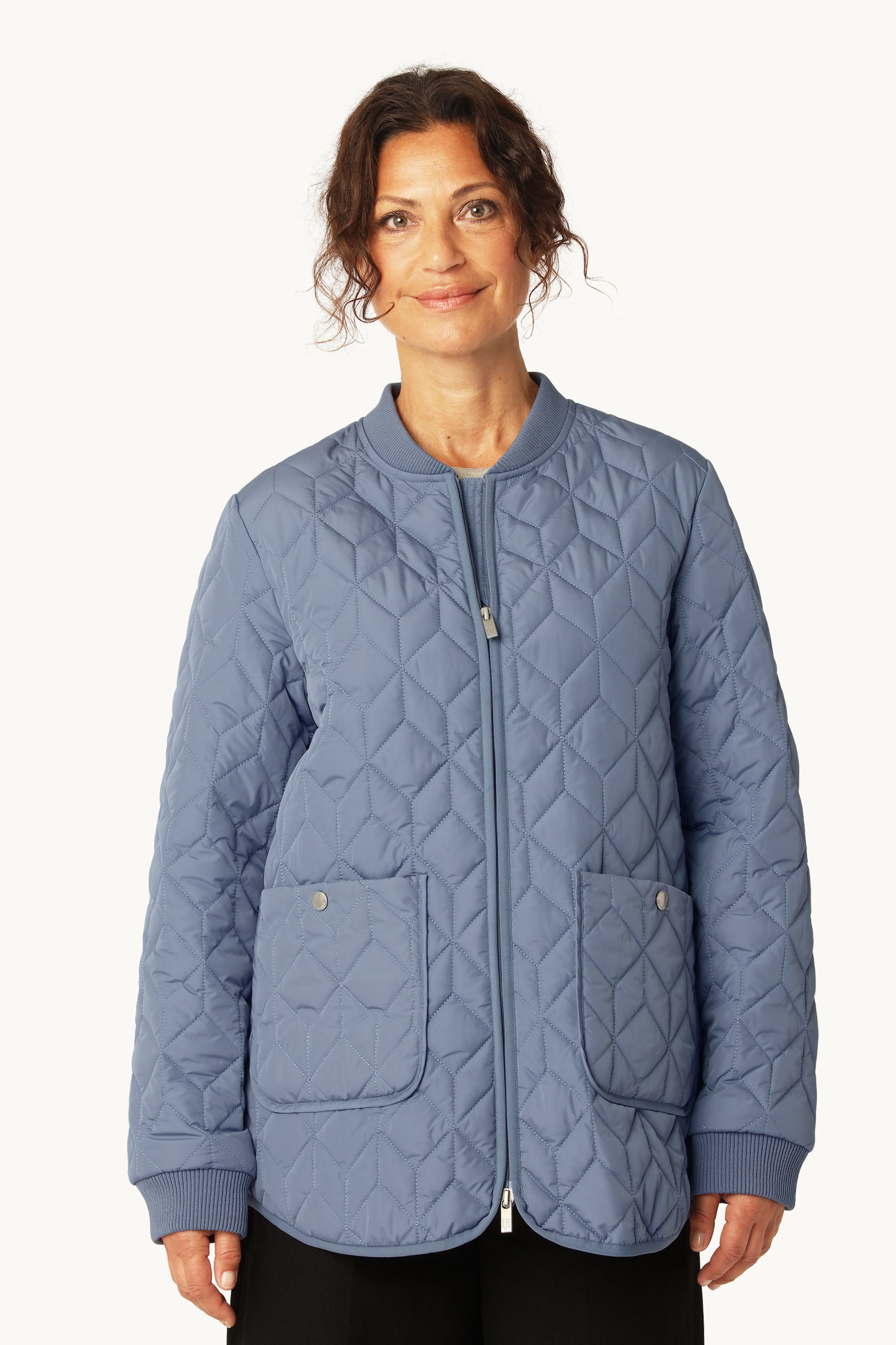 Quilt Jacket - Grey Blue