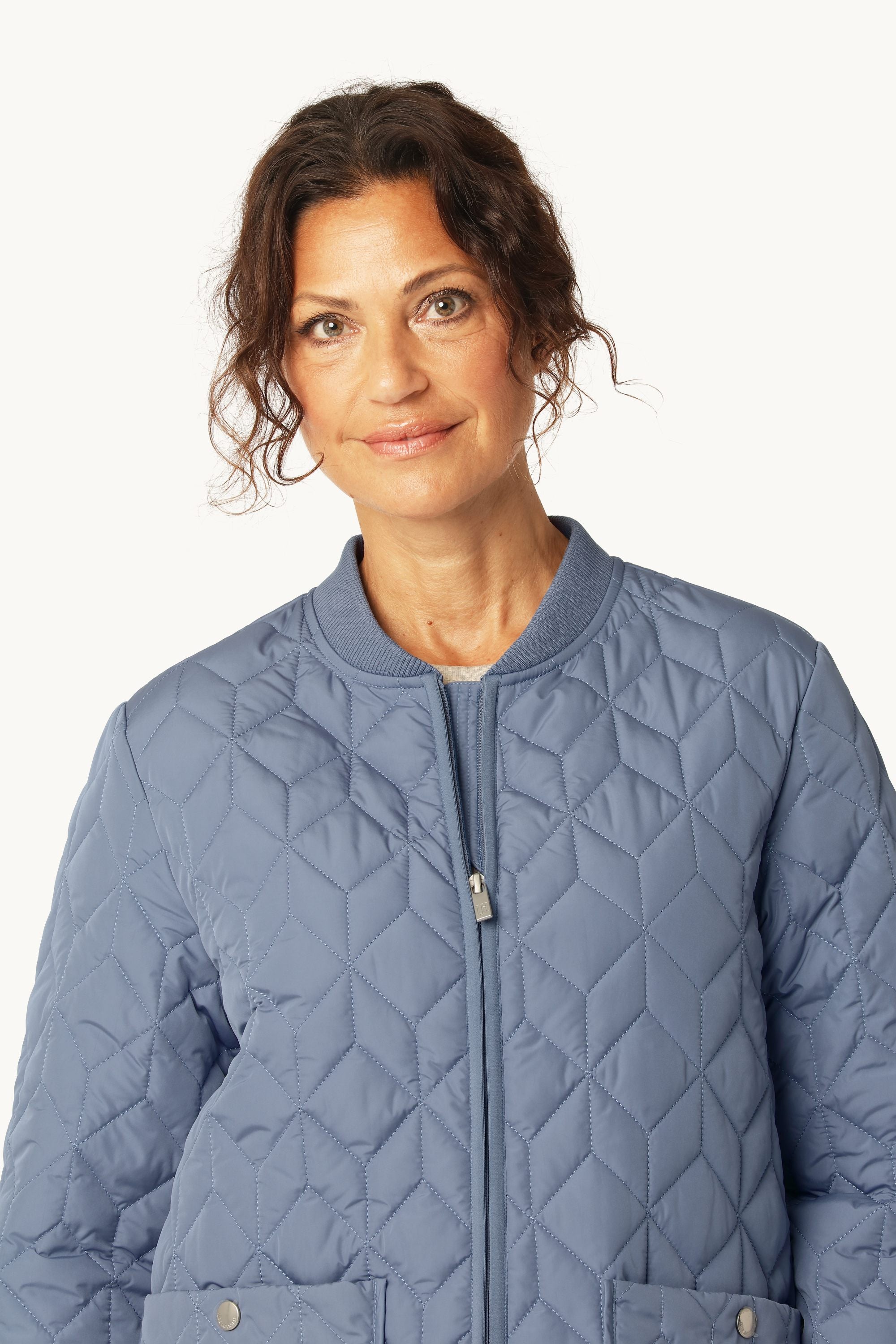 Quilt Jacket - Grey Blue