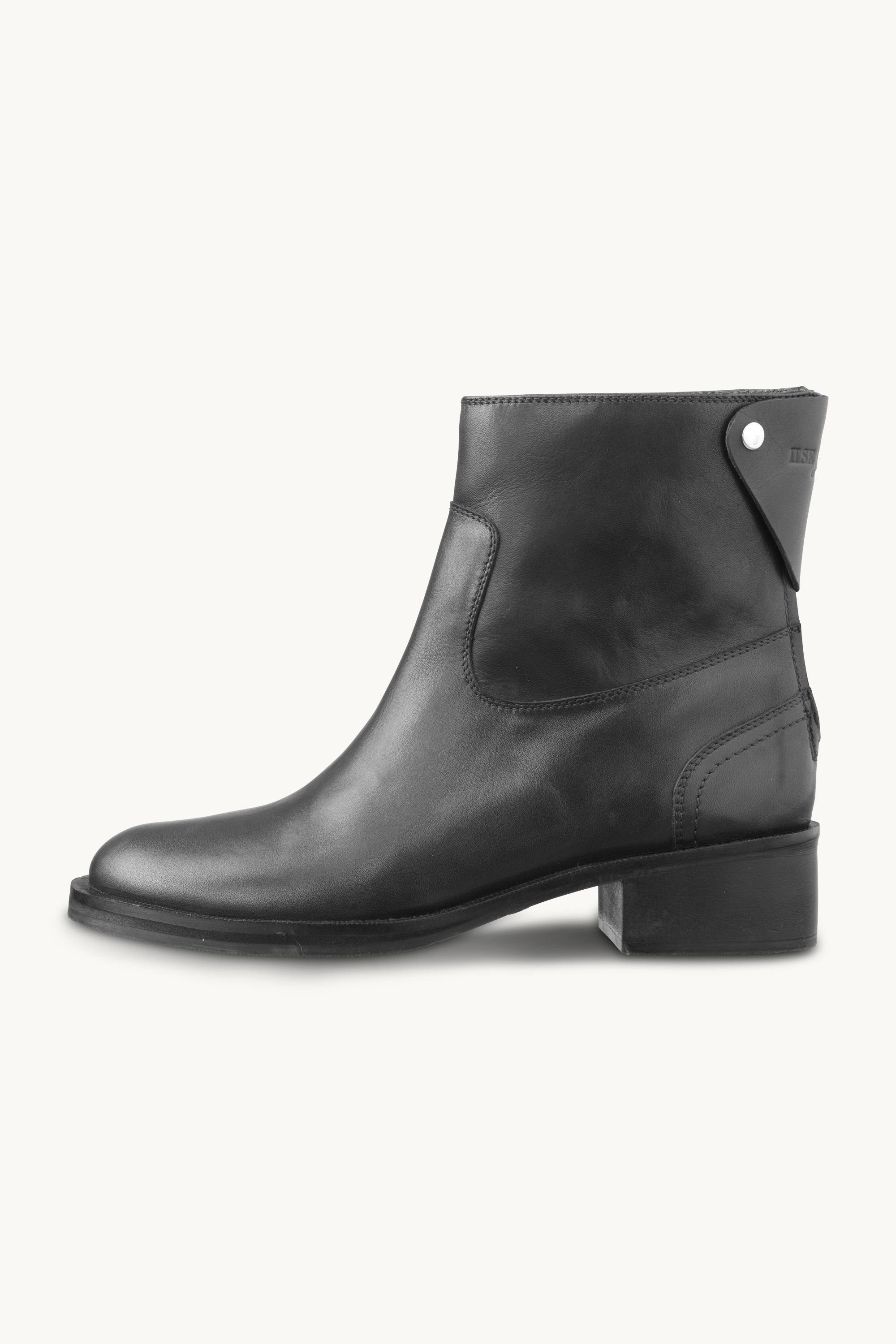Leather Ankle Boots - Black Black