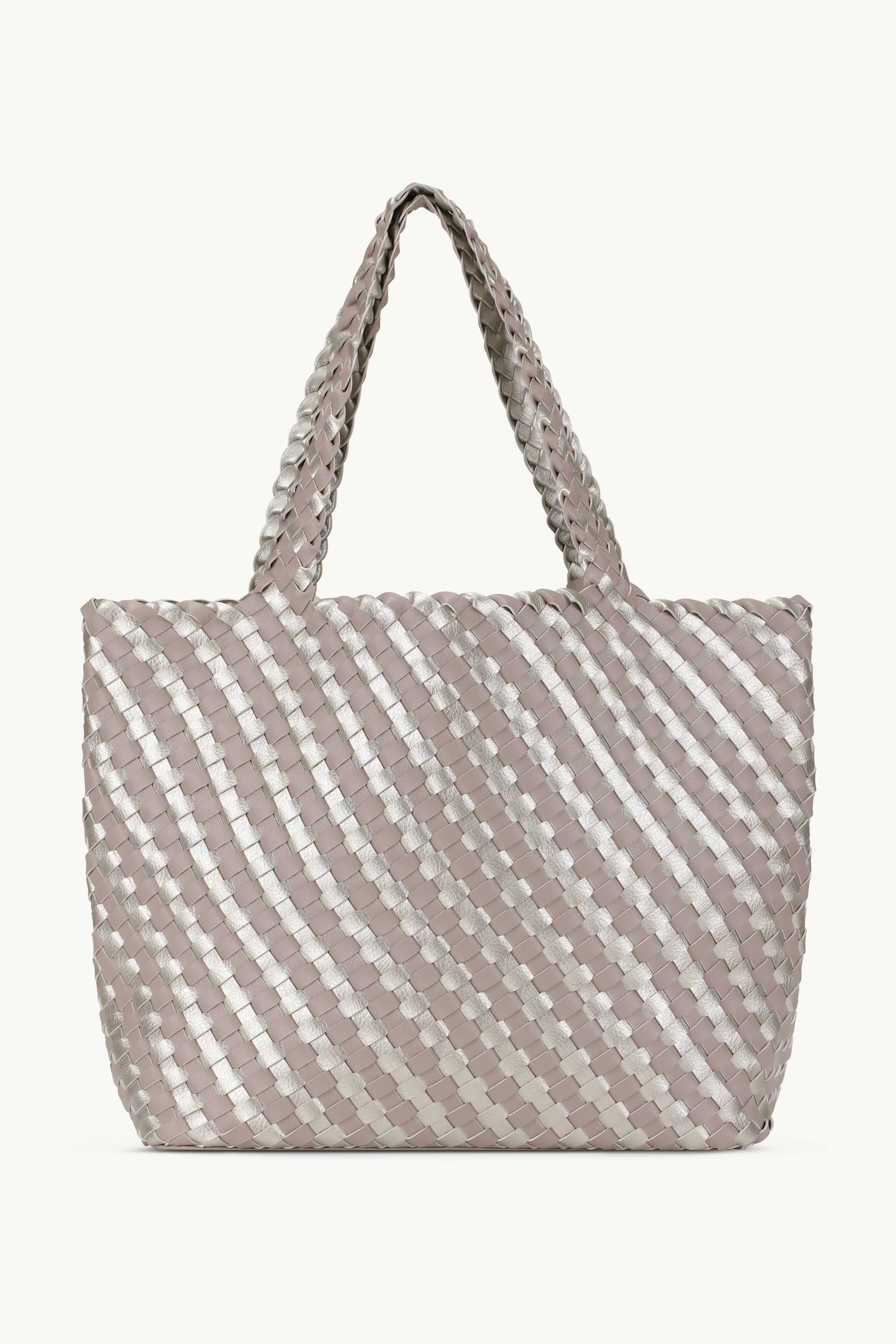 Tote Bag Braided - Atmosphere Platin