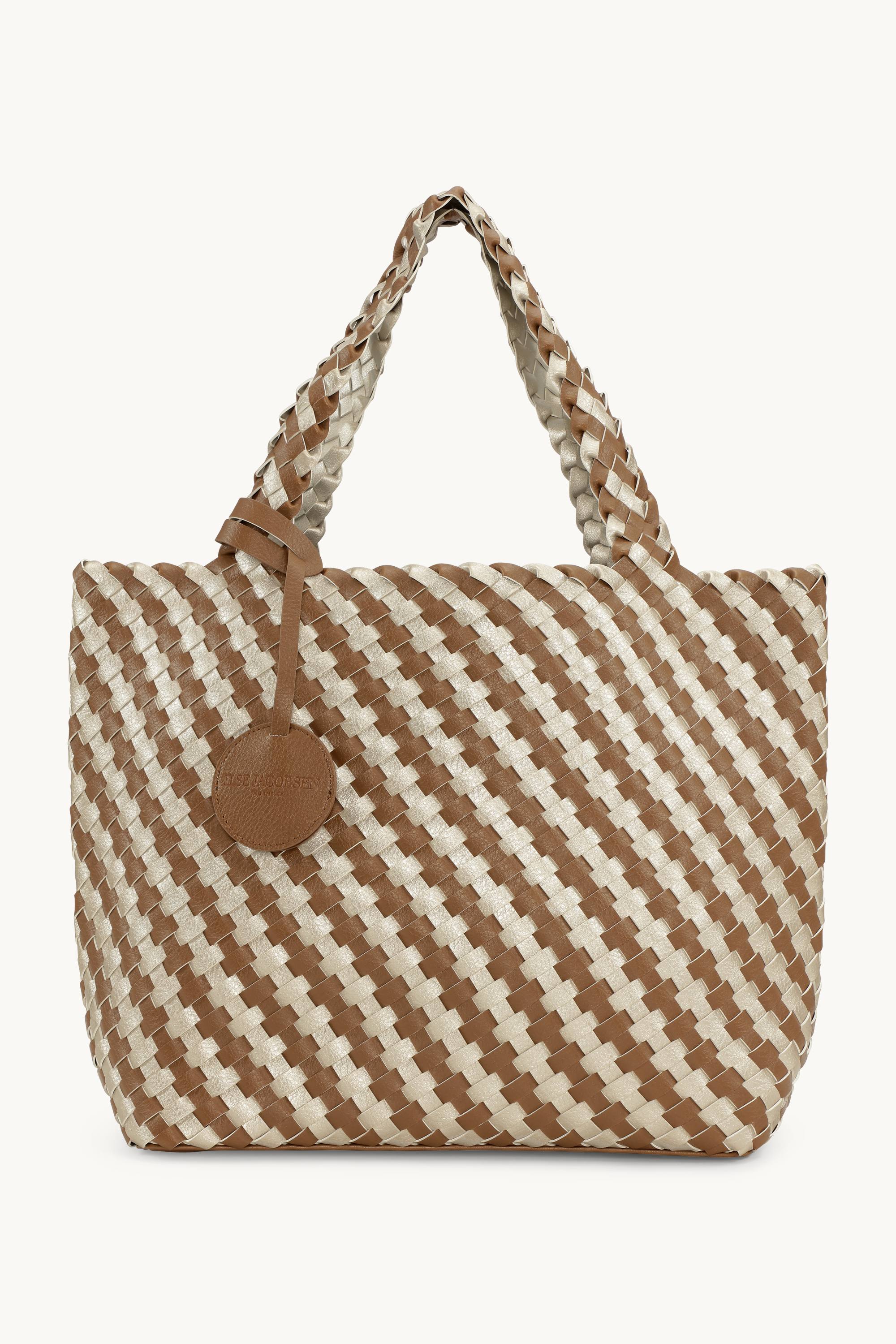 Tote Bag Tressé - Goldy Sand Dollar Metallic