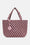 Tote Bag Tressé - Maroon Banner Rosy Pink
