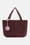 Tote Bag Tressé - Maroon Banner Rosy Pink
