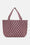 Tote Bag Tressé - Maroon Banner Rosy Pink