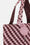 Tote Bag Tressé - Maroon Banner Rosy Pink