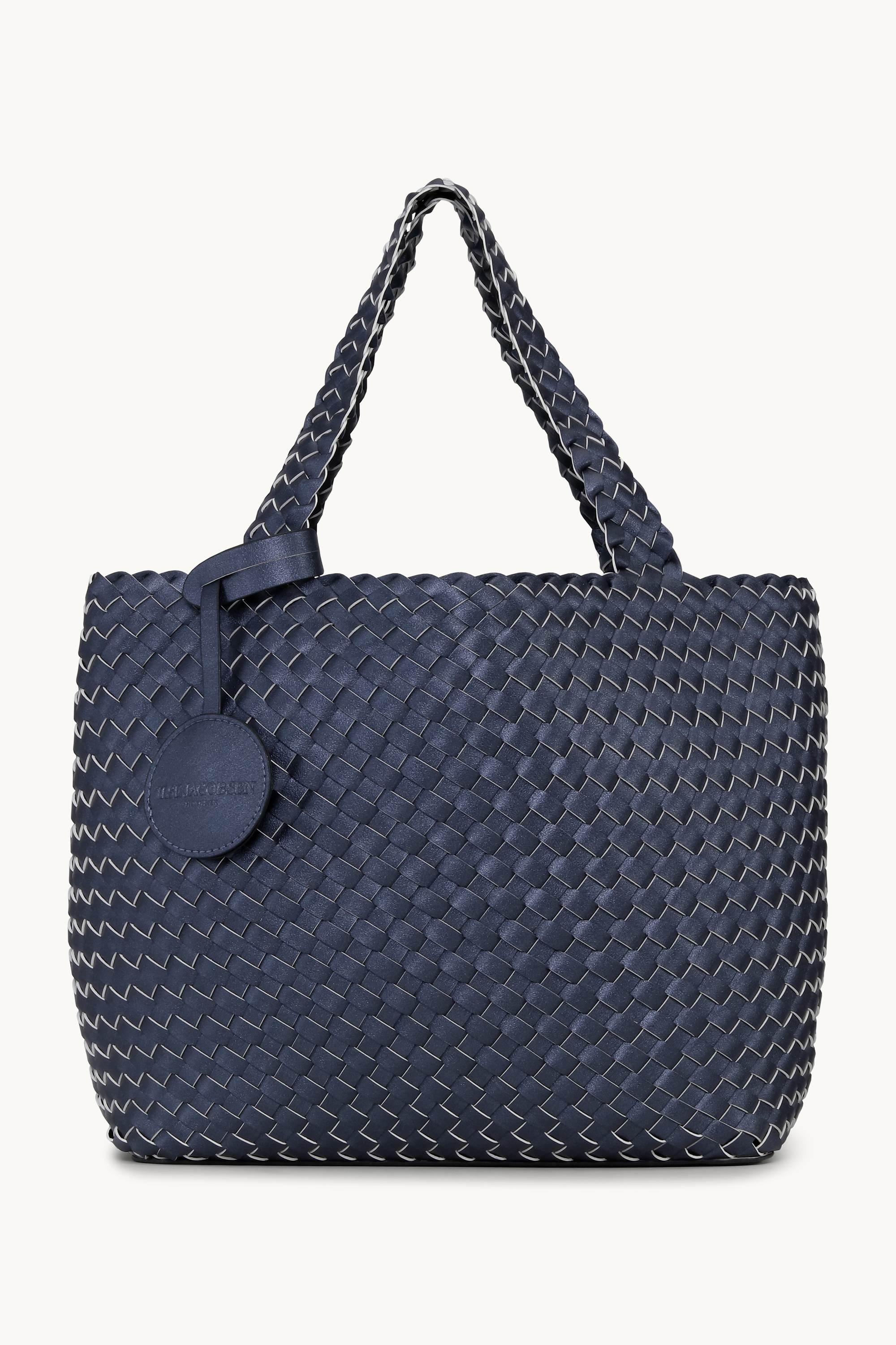 Tote Bag Tressé - Ombre Blue Metallic Ombre Blue