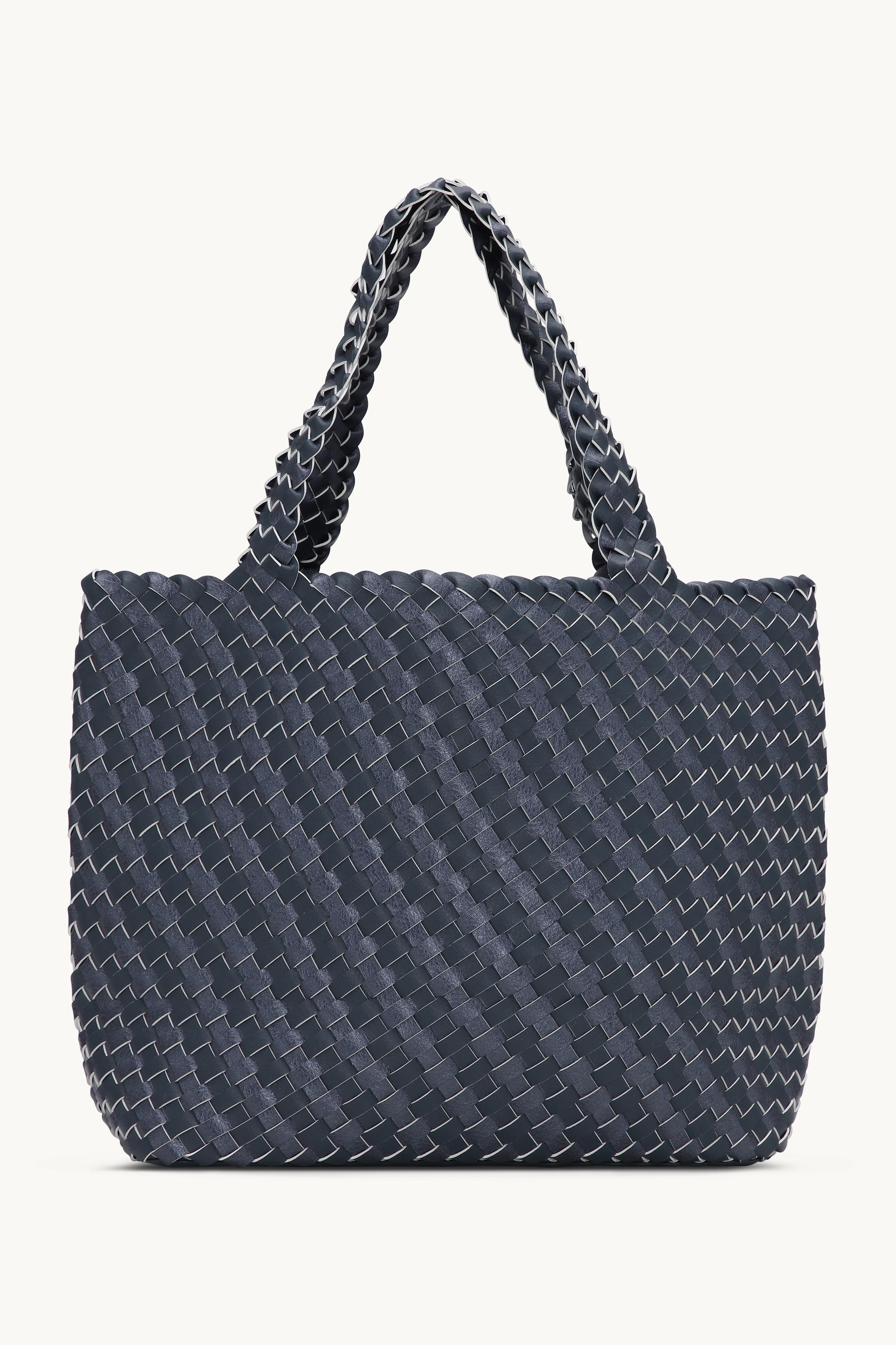 Tote Bag Tressé - Ombre Blue Metallic Ombre Blue