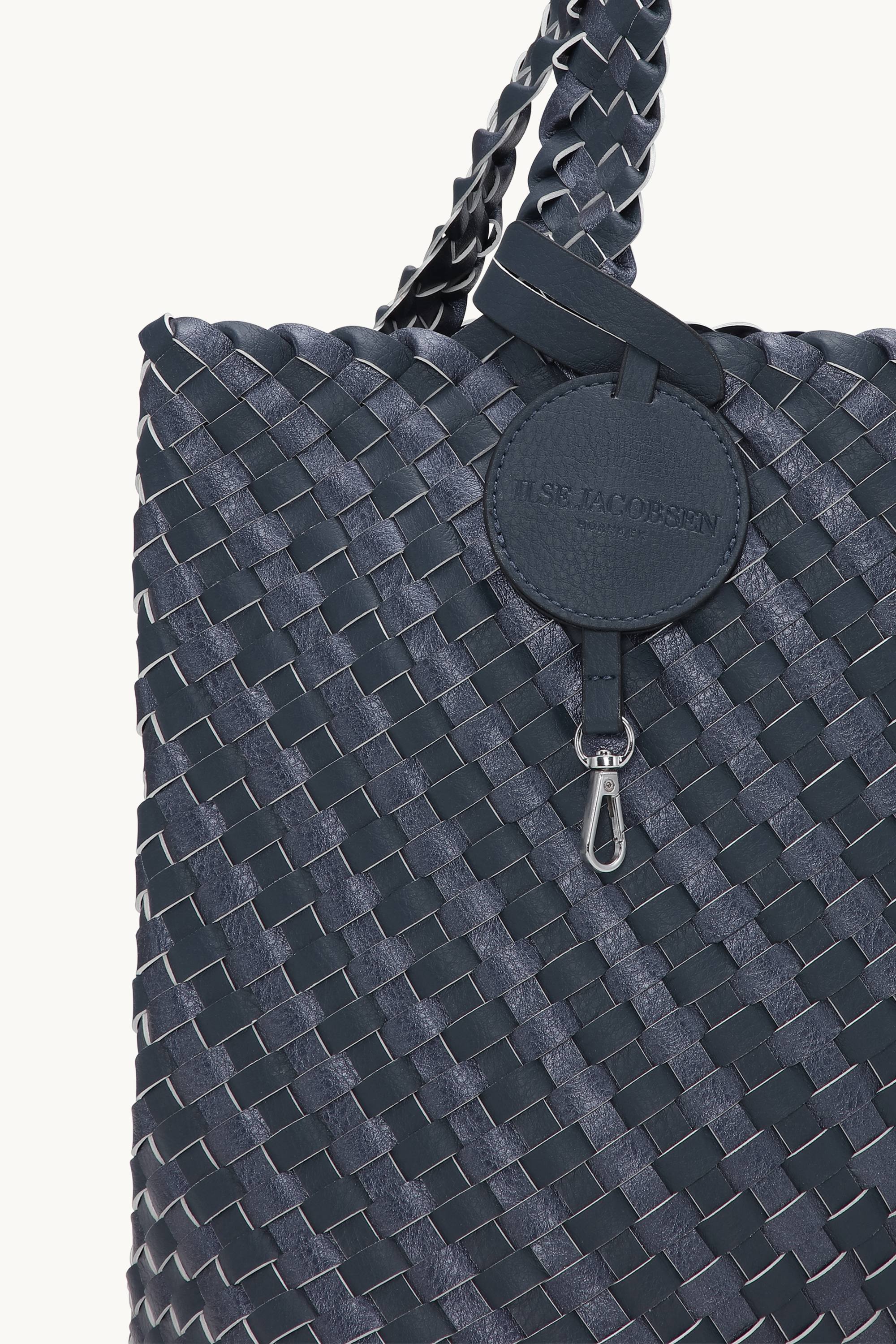 Tote Bag Tressé - Ombre Blue Metallic Ombre Blue