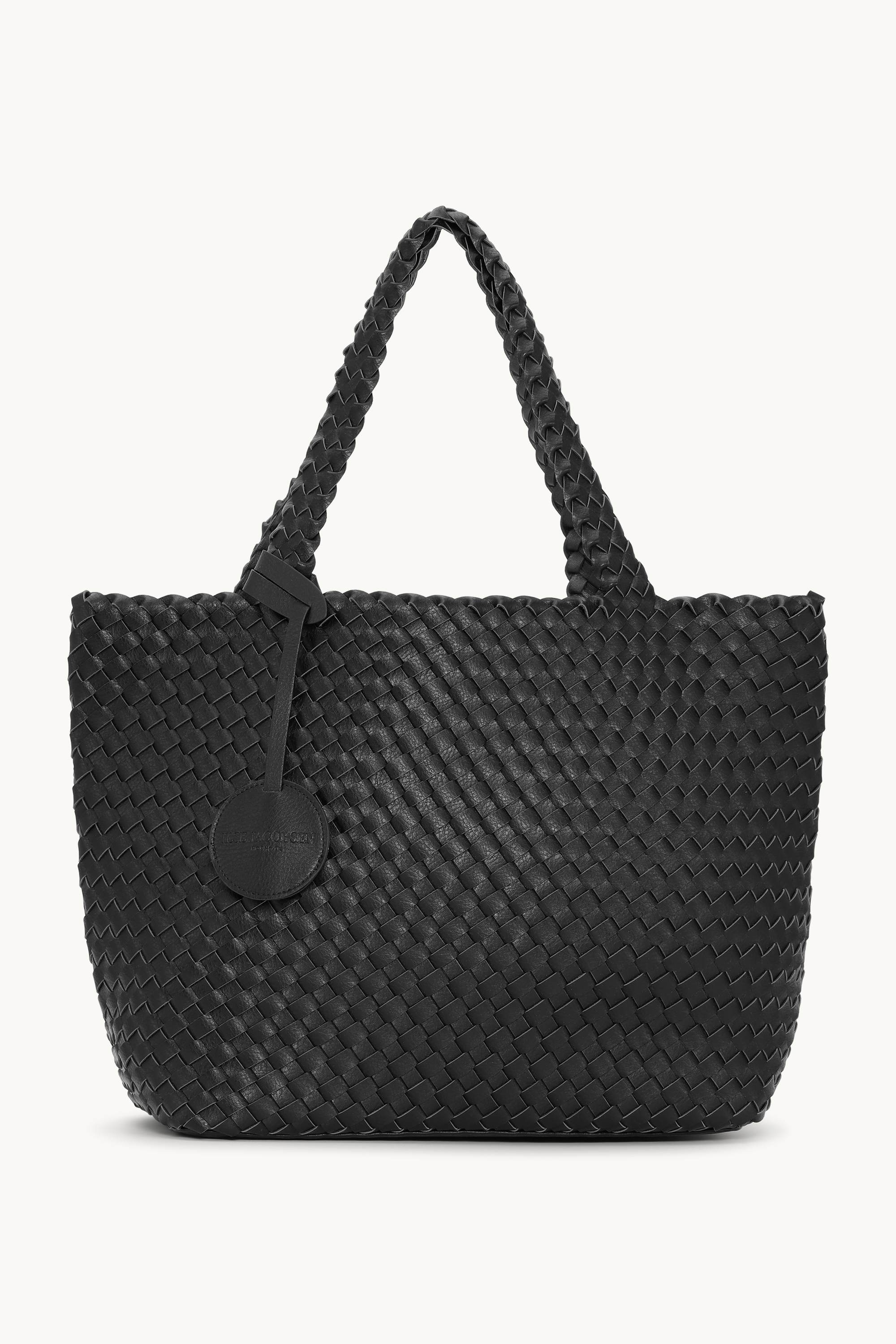 Tote Bag Braided - Black Gun metal