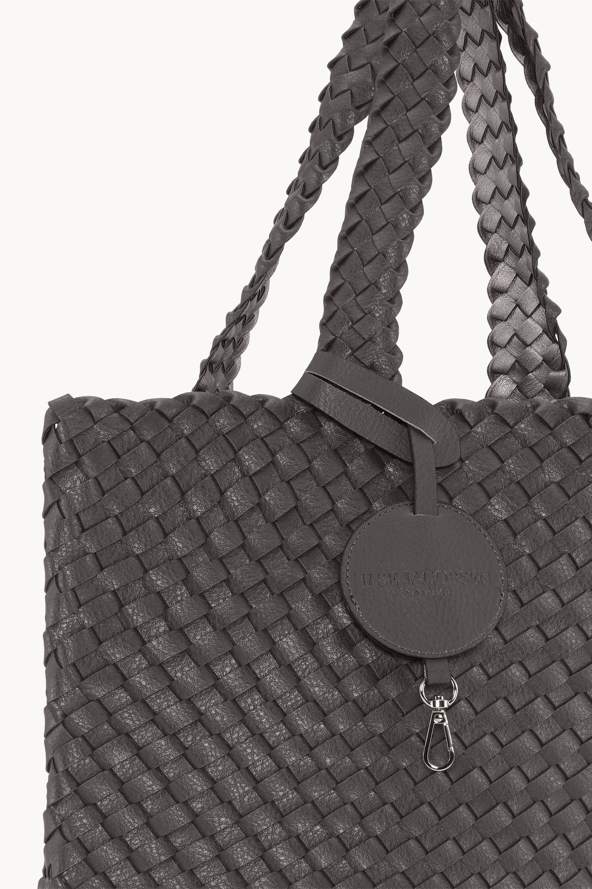 Tote Bag Braided - Dark Shadow Gun Metal
