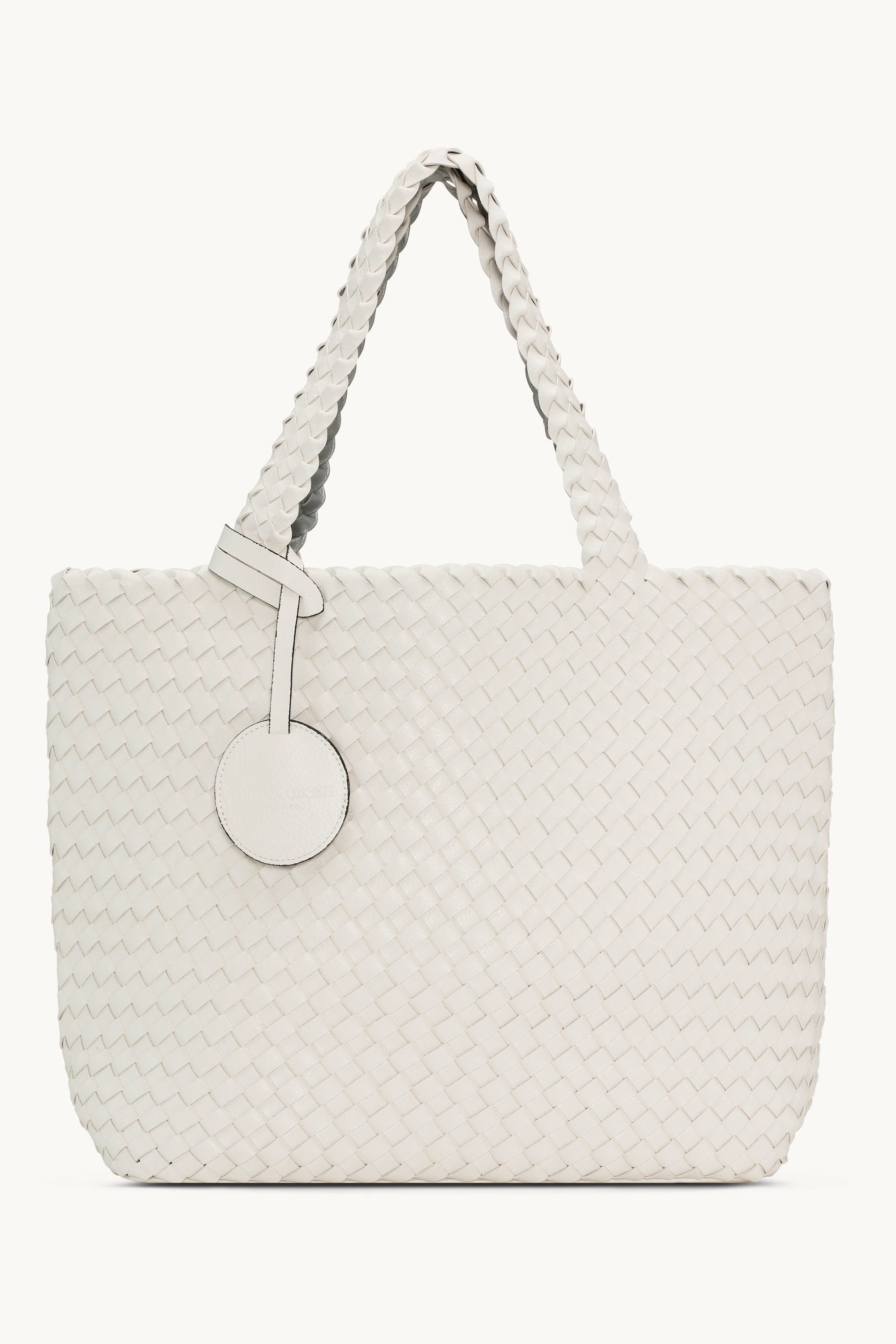 Tote Bag Tressé - White Silver