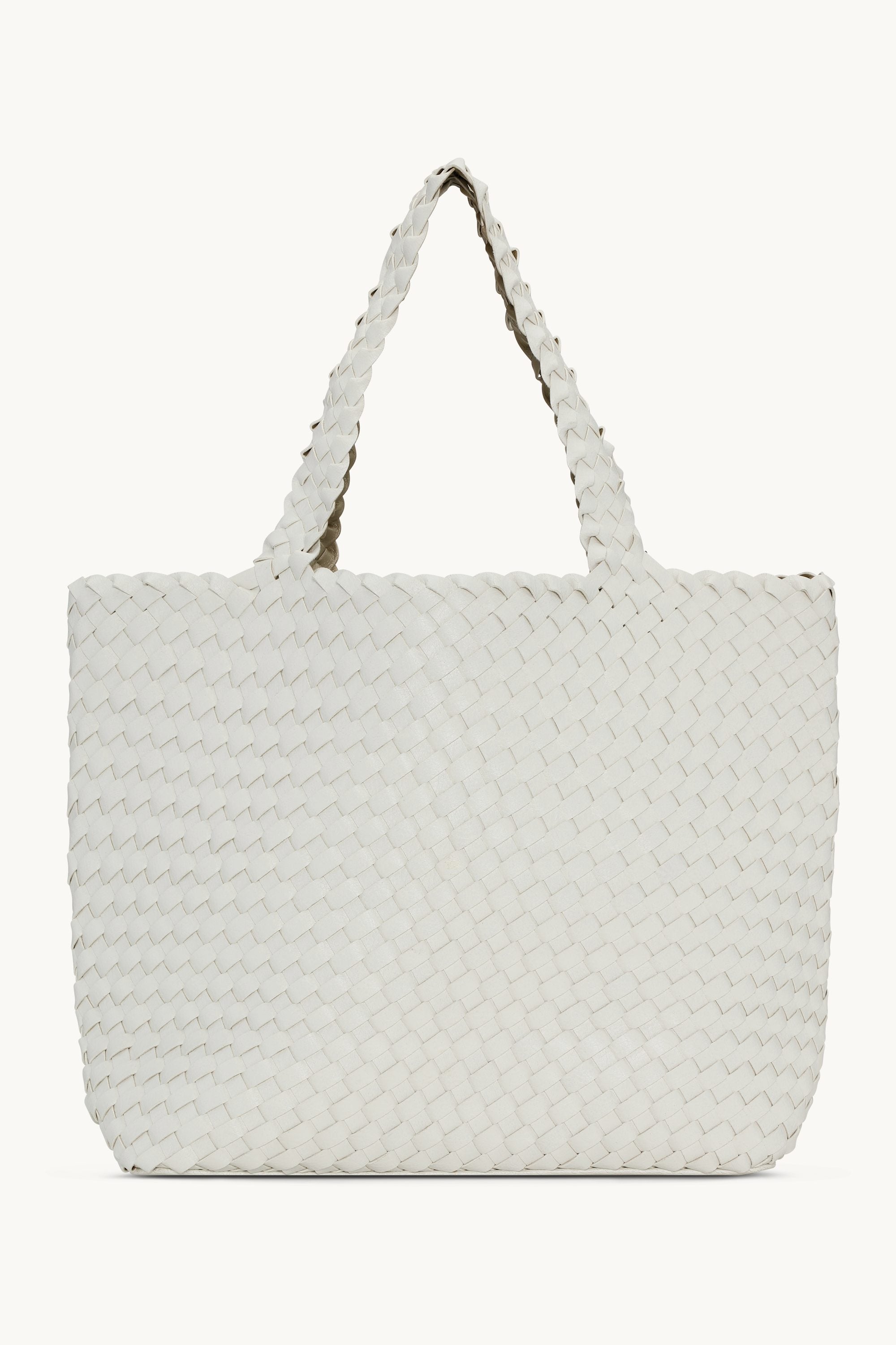 Tote Bag Tressé - White Platin