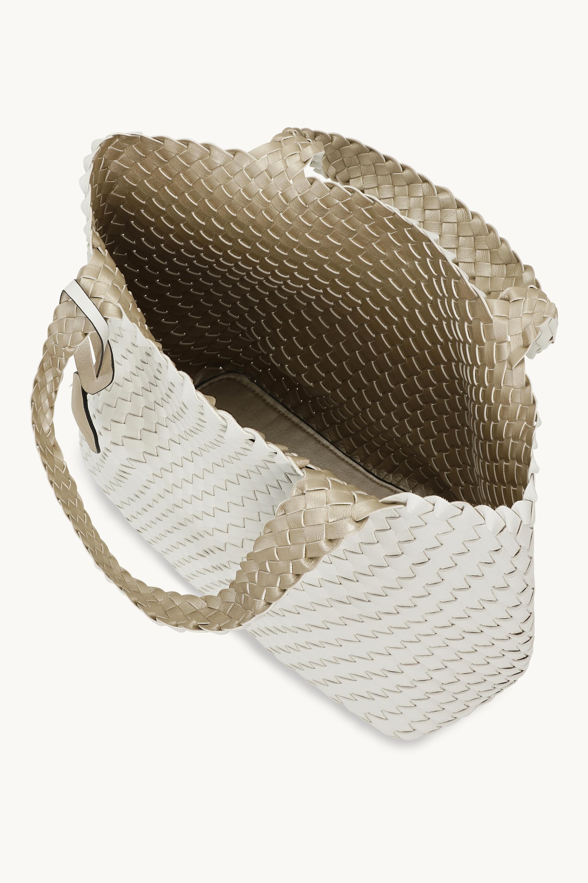 Tote Bag Tressé - White Platin