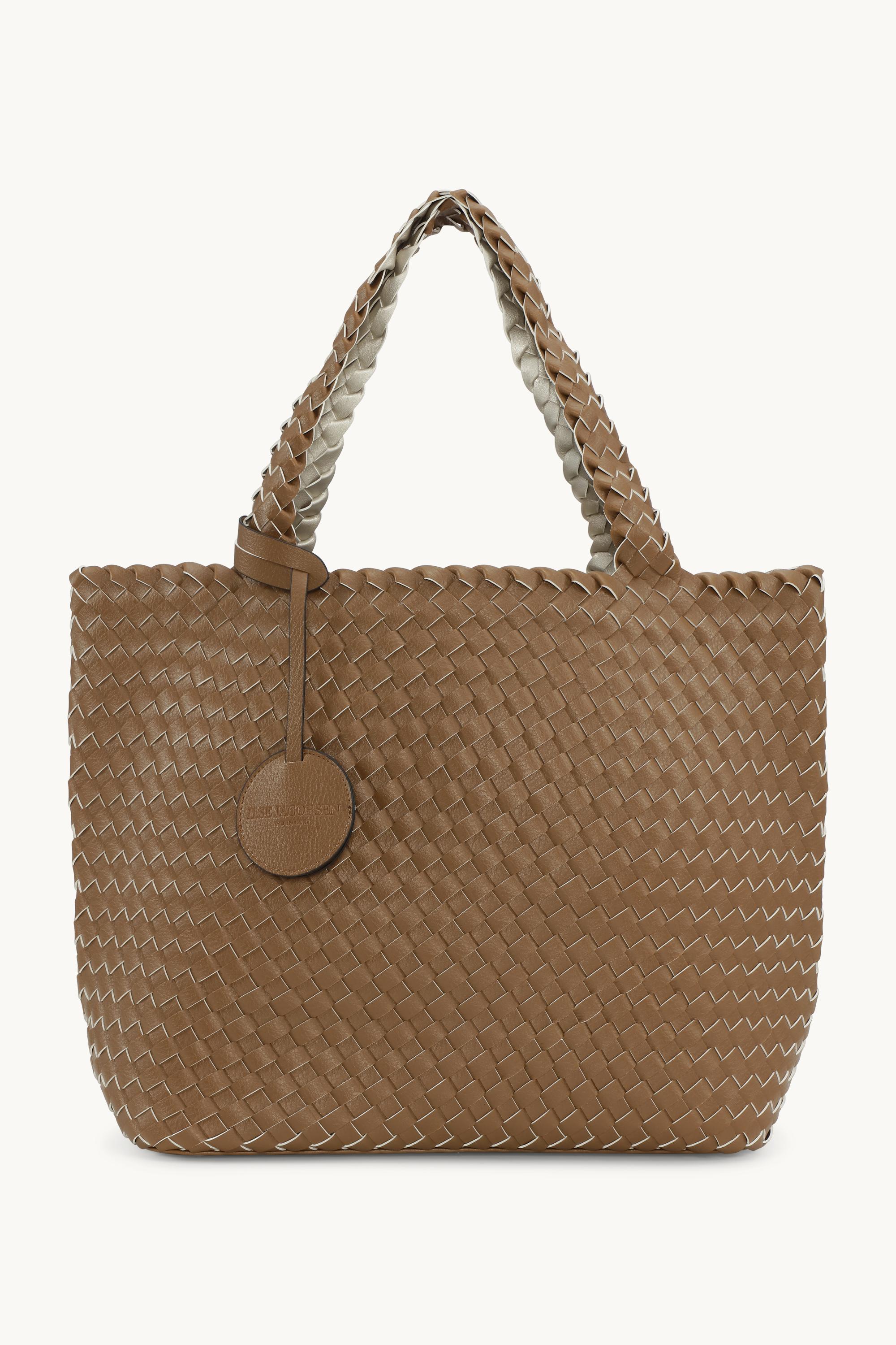 Tote Bag Tressé - Goldy Sand Dollar Metallic