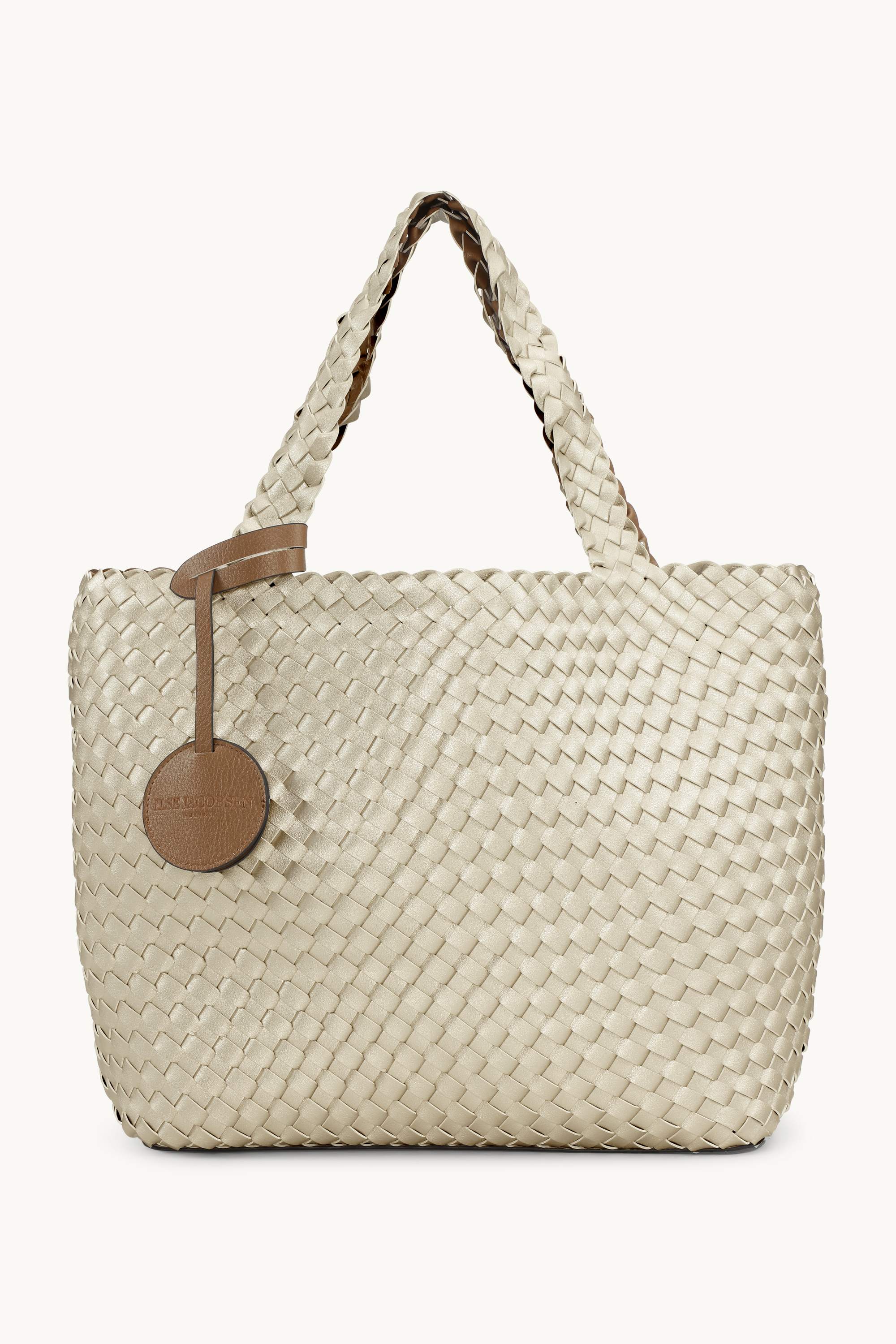 Tote Bag Tressé - Goldy Sand Dollar Metallic