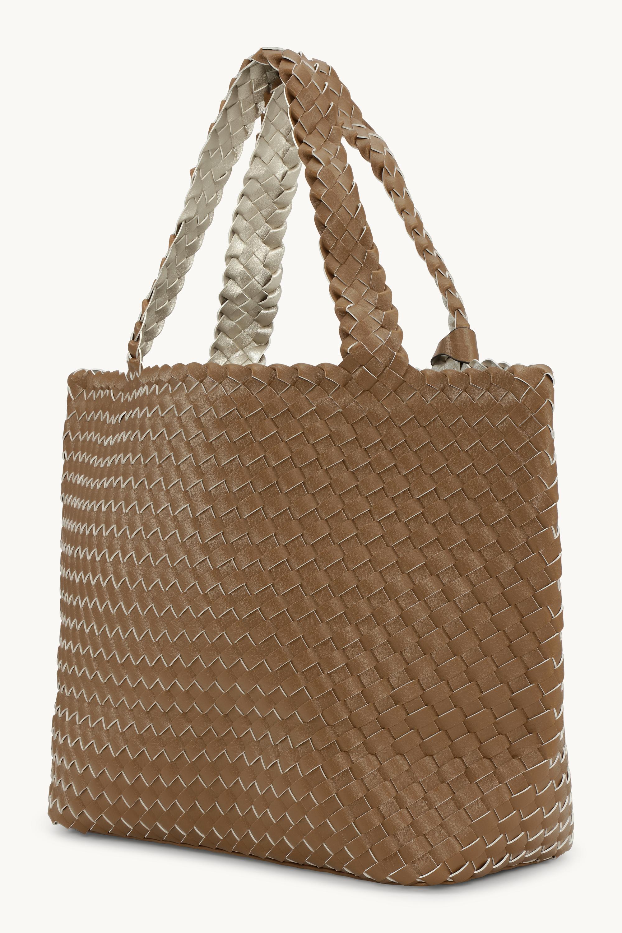 Tote Bag Tressé - Goldy Sand Dollar Metallic
