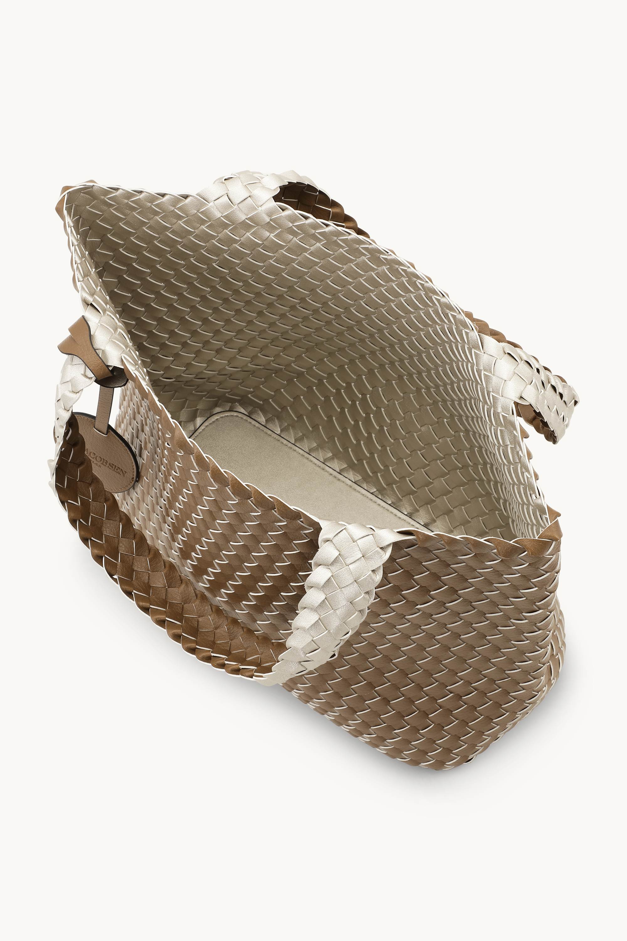 Tote Bag Tressé - Goldy Sand Dollar Metallic
