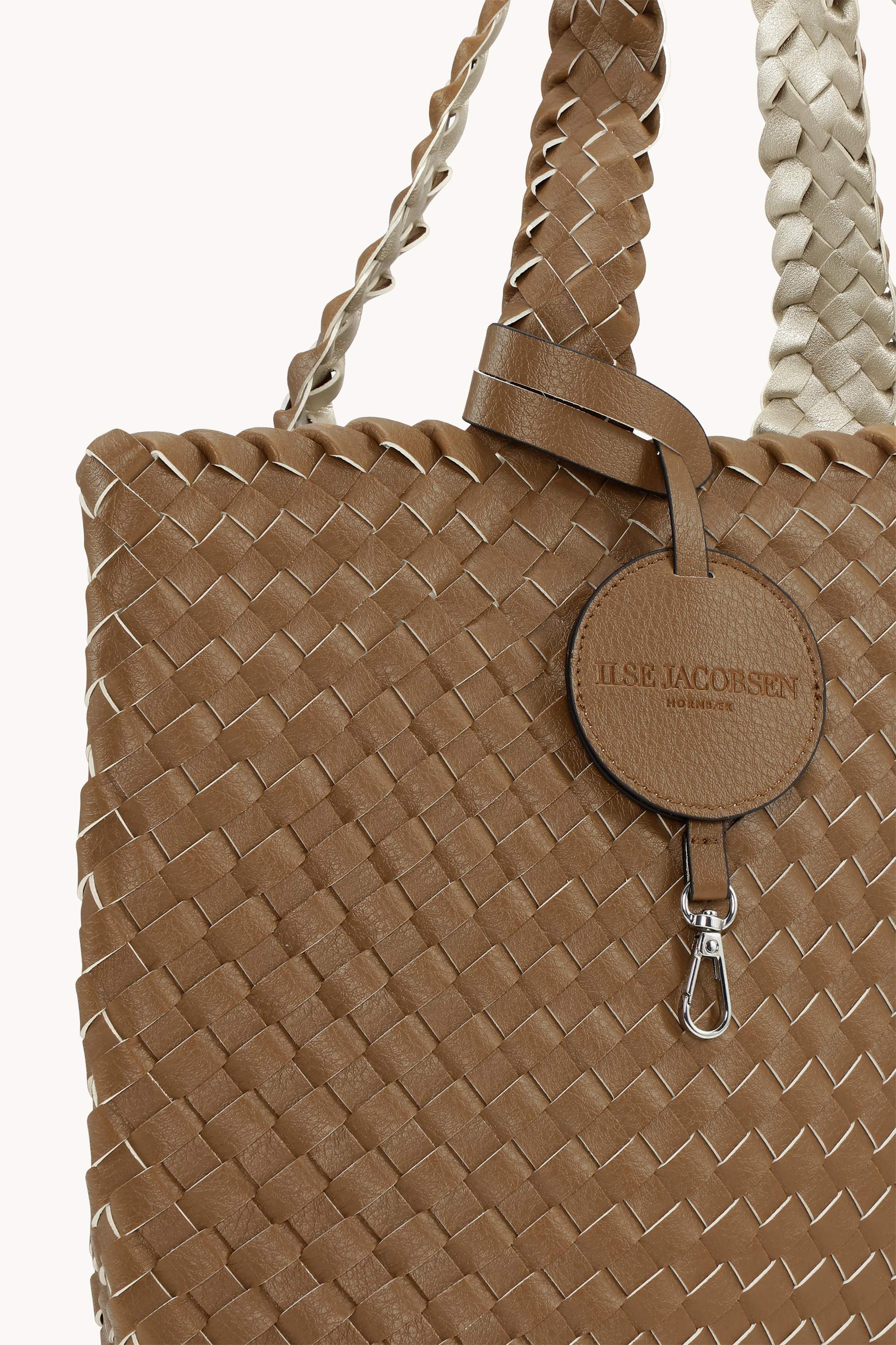 Tote Bag Tressé - Goldy Sand Dollar Metallic