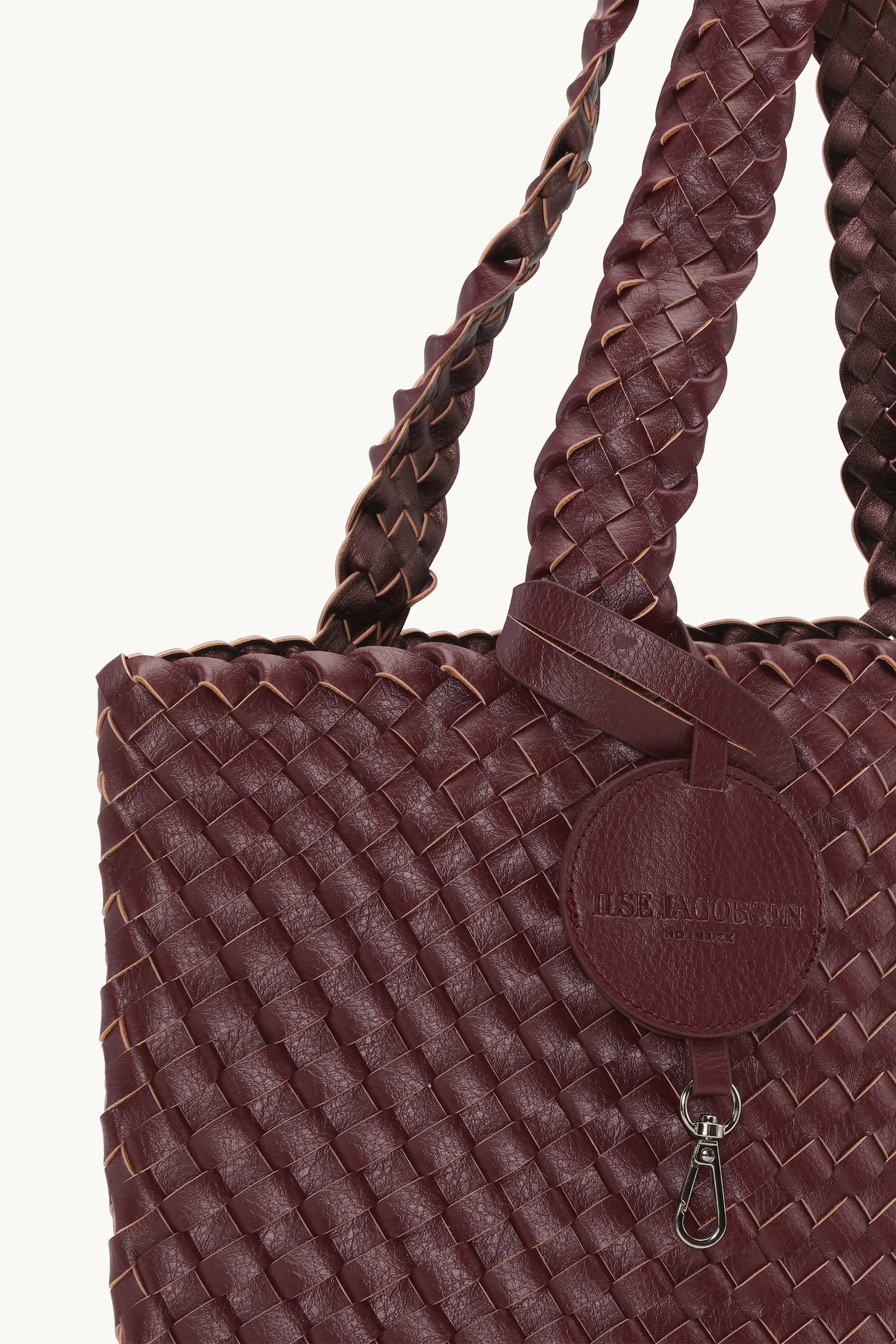 Tote Bag Tressé - Maroon Banner Ebony