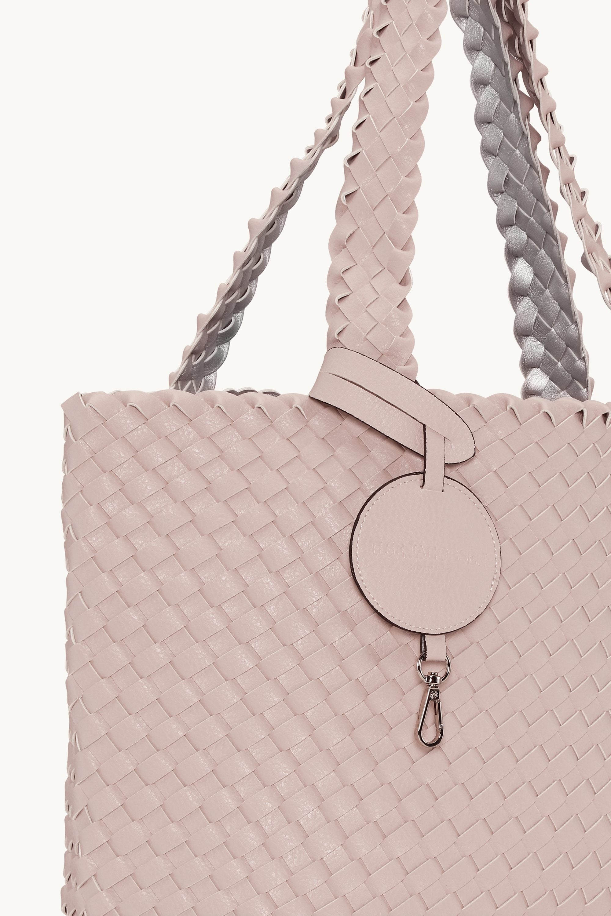 Tote Bag Braided - Rose Silver
