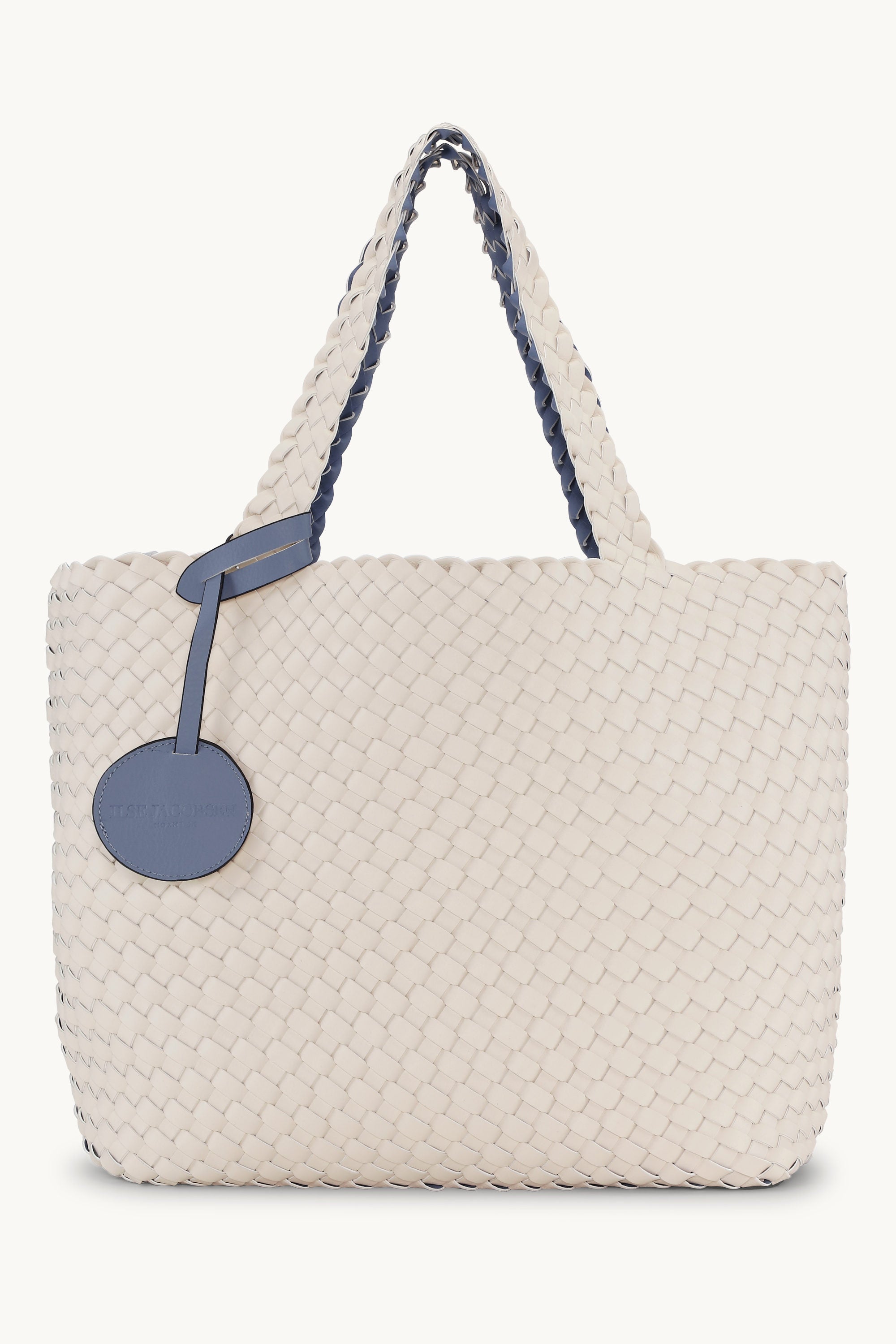 Tote Bag Braided - Blue Cloud Egg White