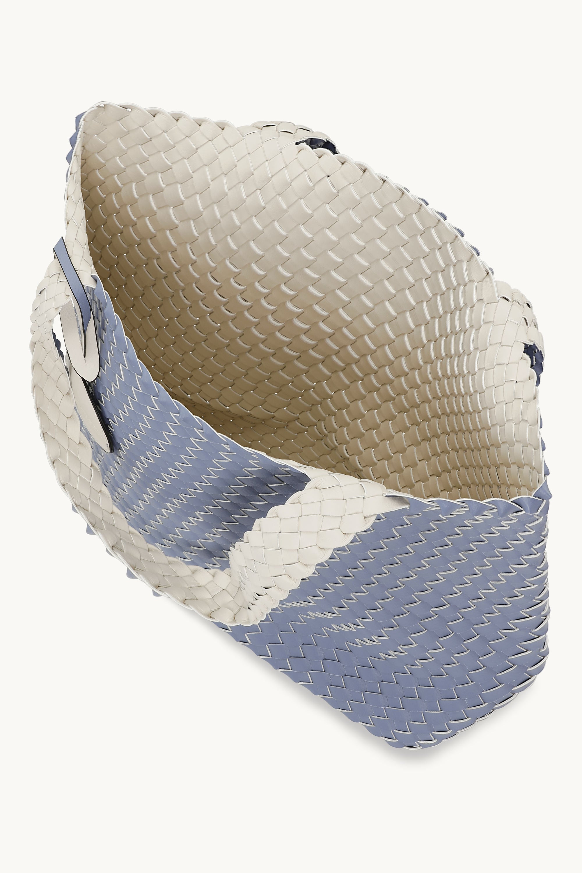 Tote Bag Braided - Blue Cloud Egg White