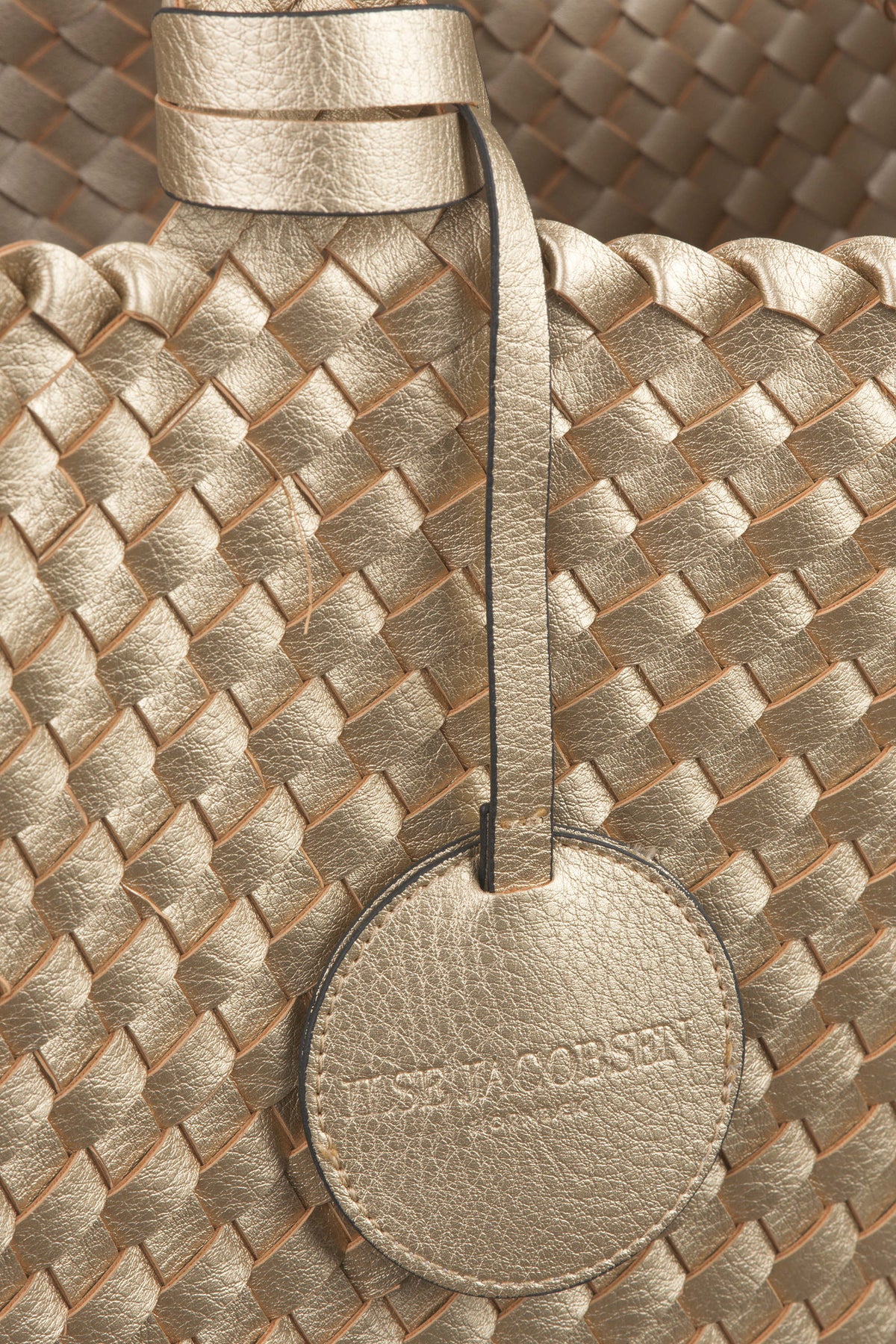 Braided Tote Bag - Platin Silver