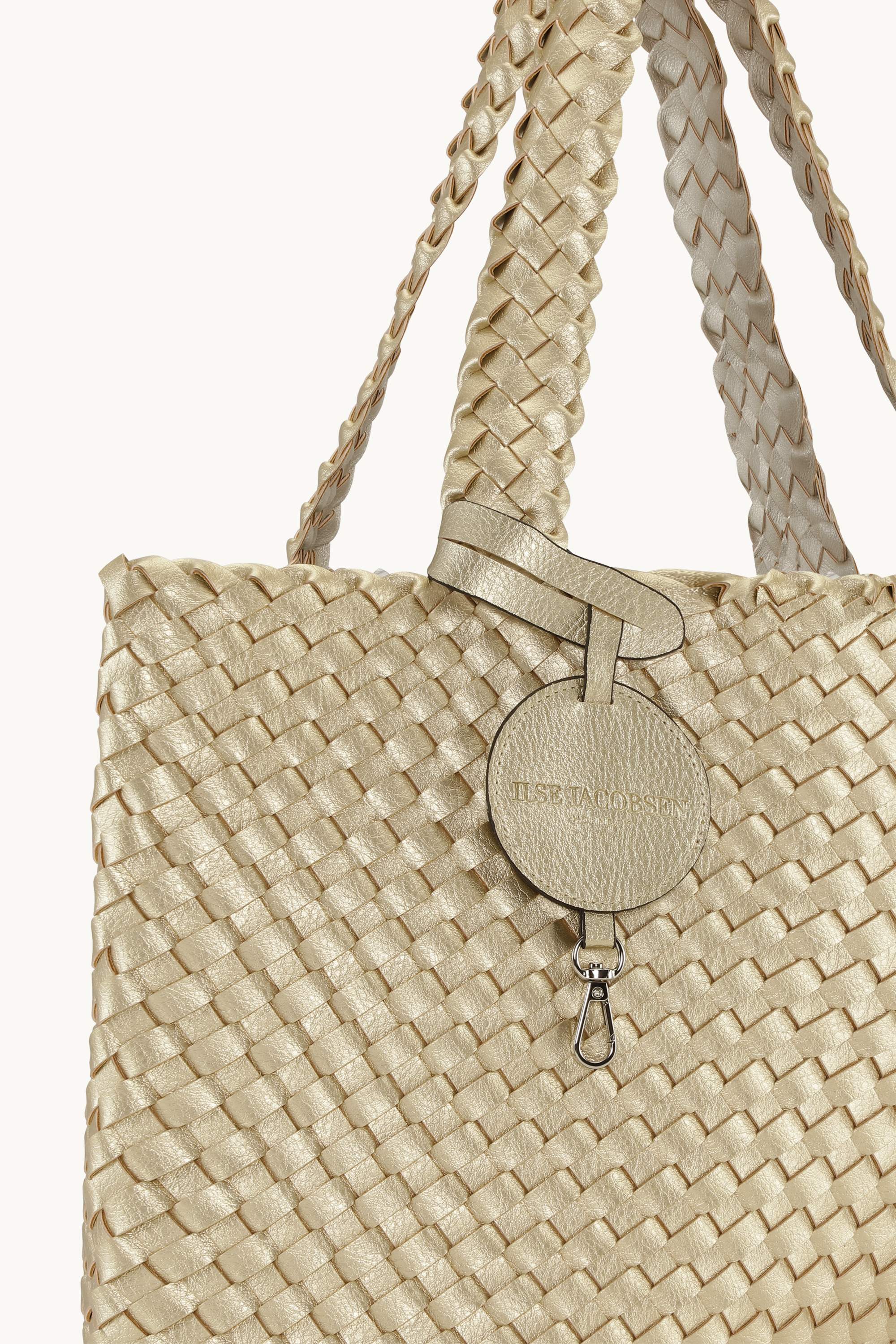 Tote Bag Tressé - Platin Silver
