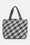 Houndstooth Braided Shopper - Ombre Blue light Sand