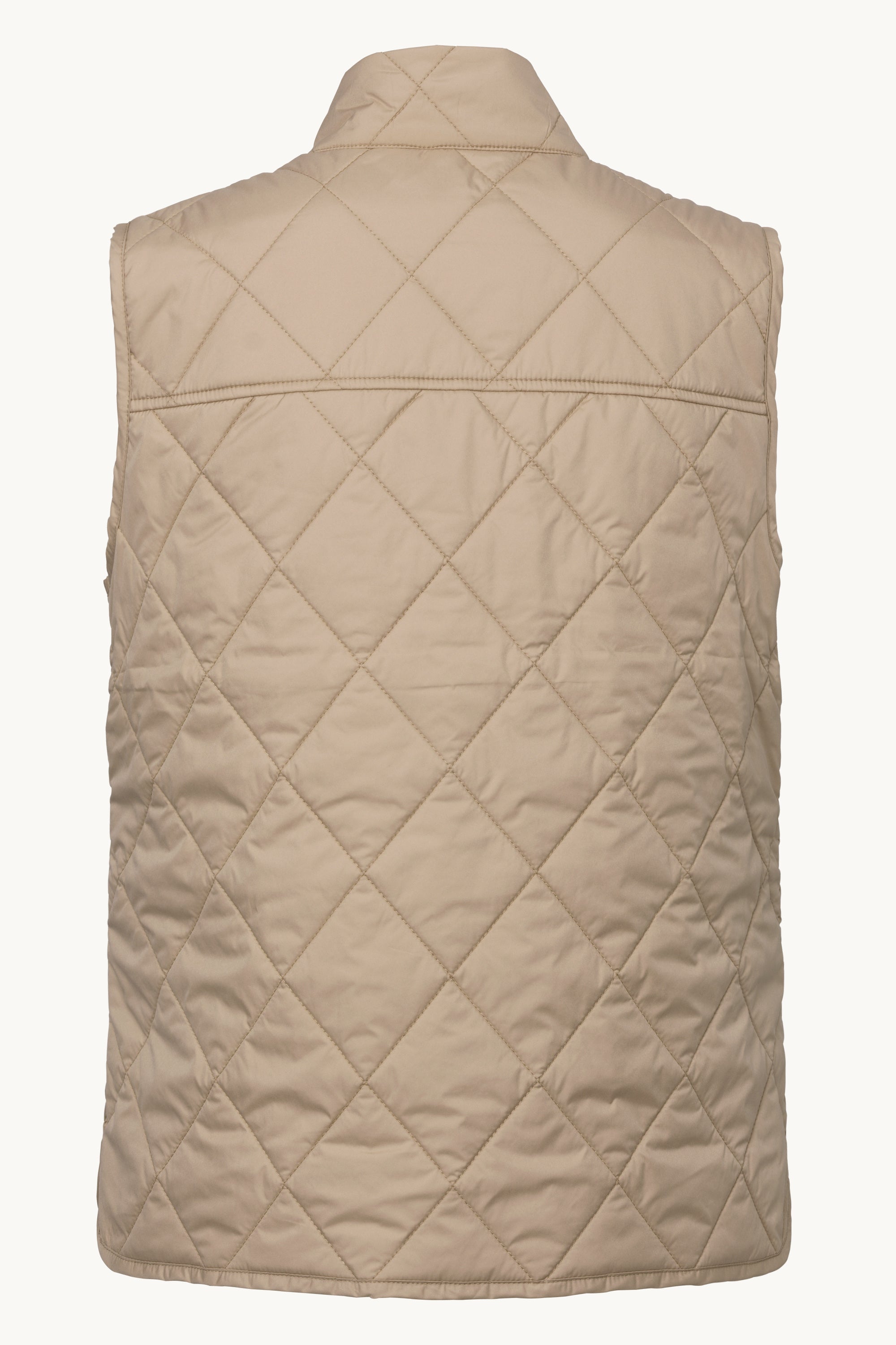 Quilted Short Vest - Sepia Tint