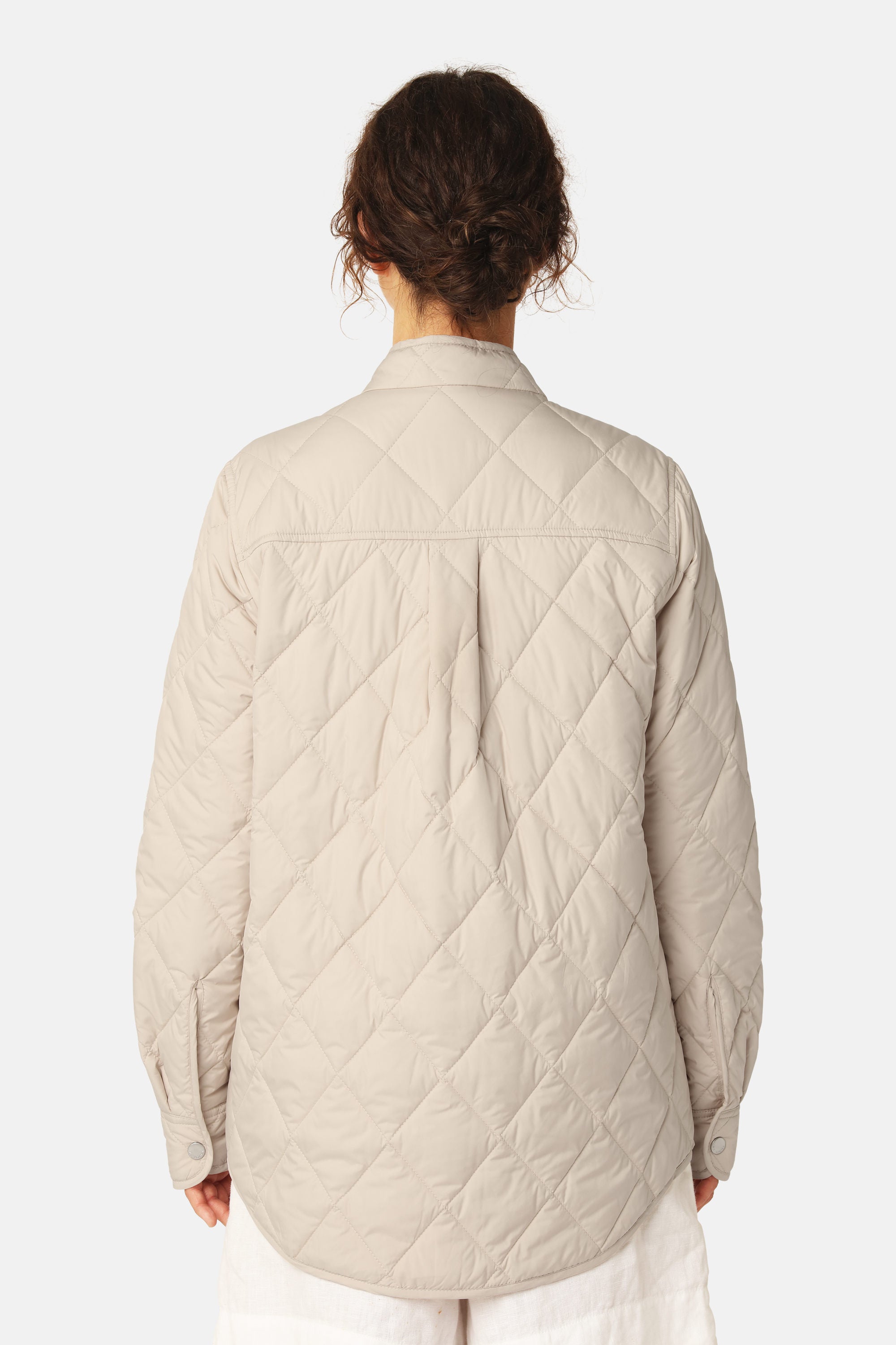 Quilted Shirt Jacket - Light Camel