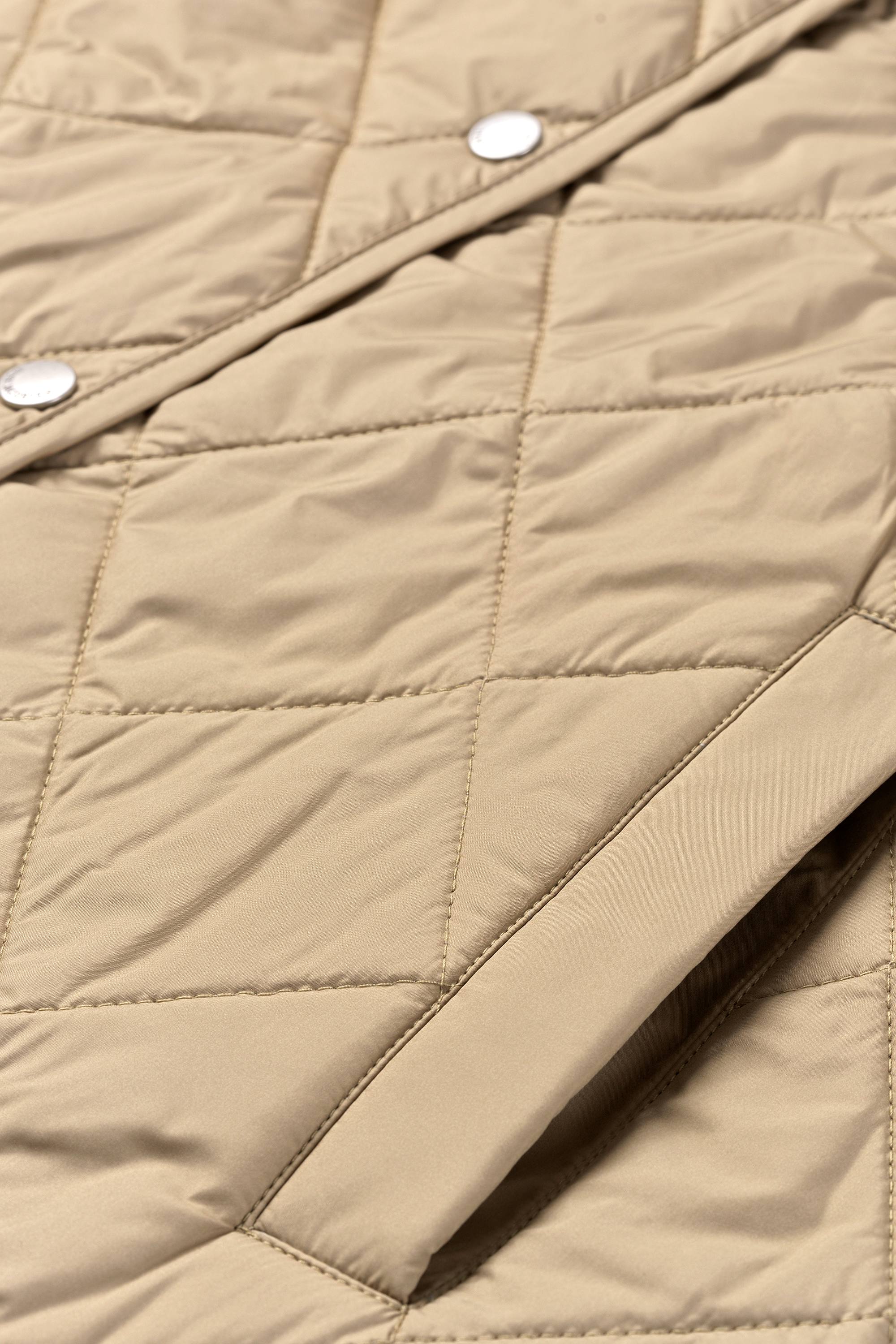 Quilted Shirt Jacket - Sepia Tint