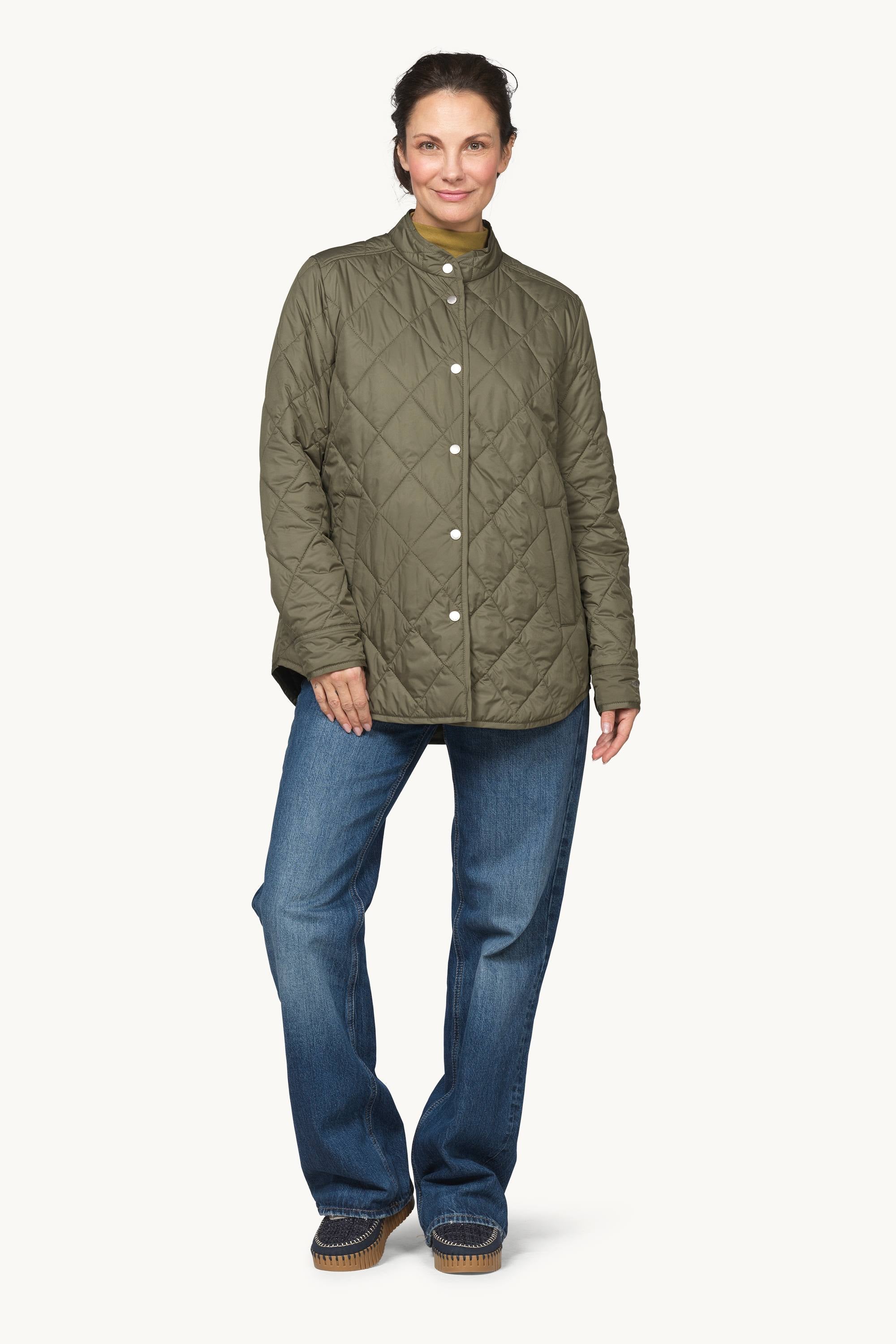 Quilted Shirt Jacket - Army