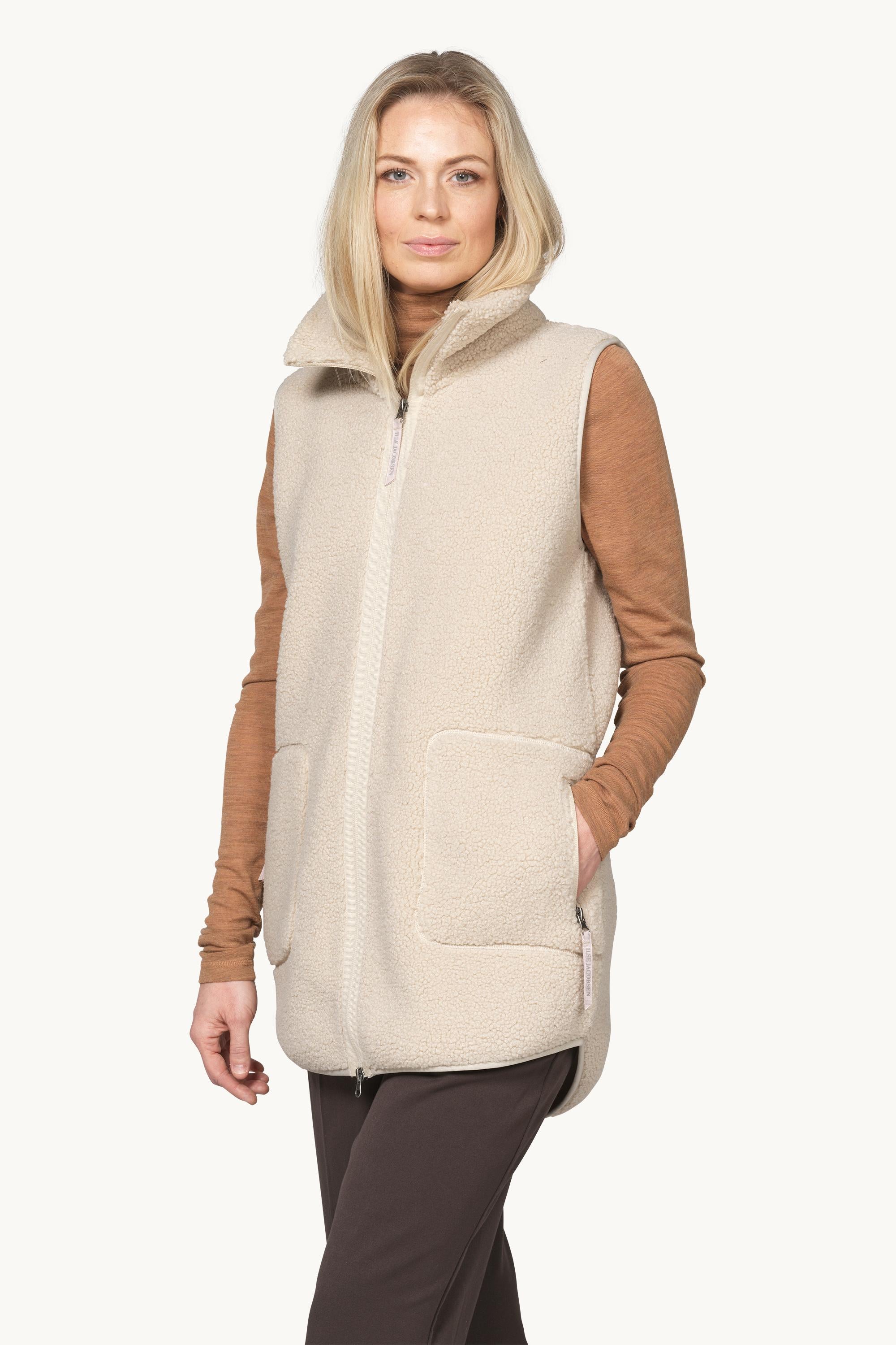 Long Pile Vest with Zipper - Kit
