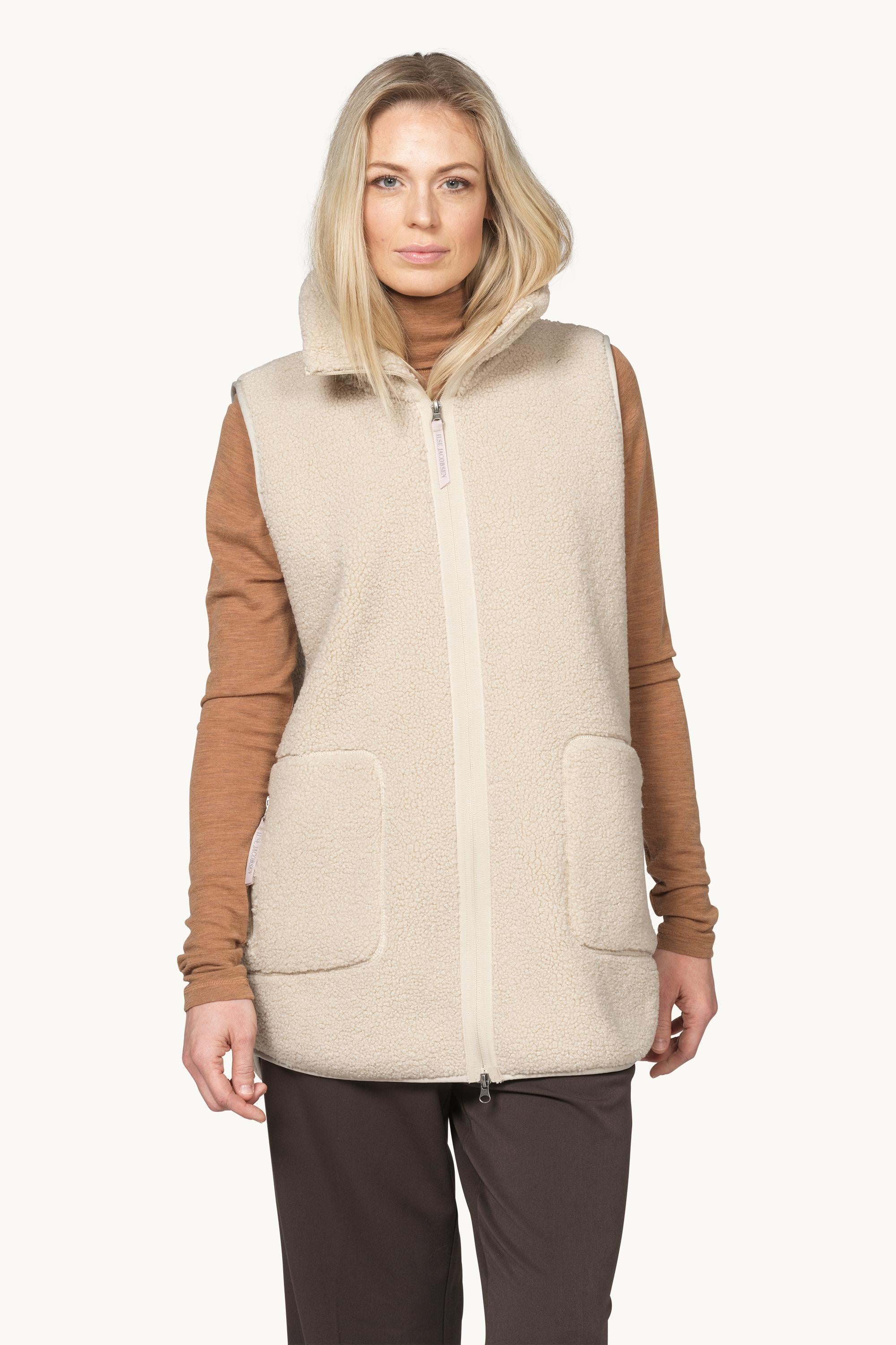 Long Pile Vest with Zipper - Kit