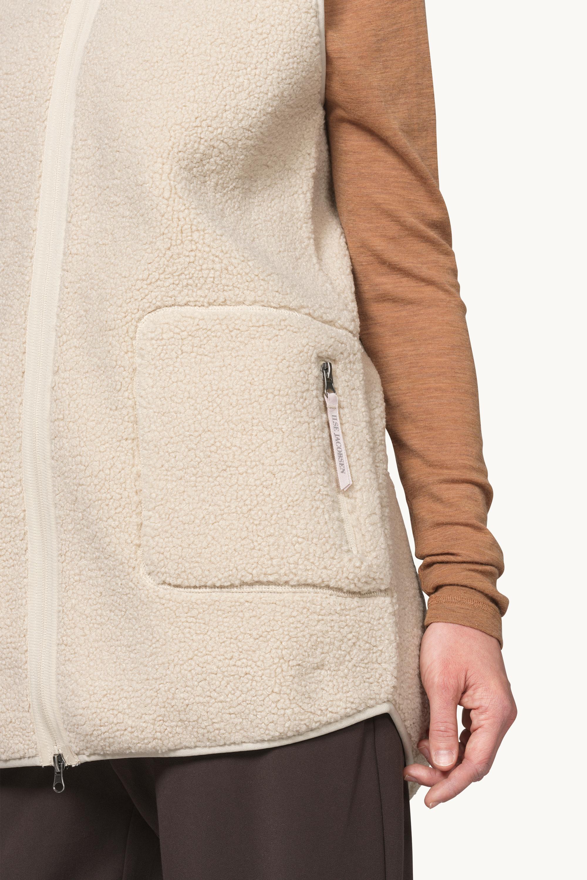 Long Pile Vest with Zipper - Kit