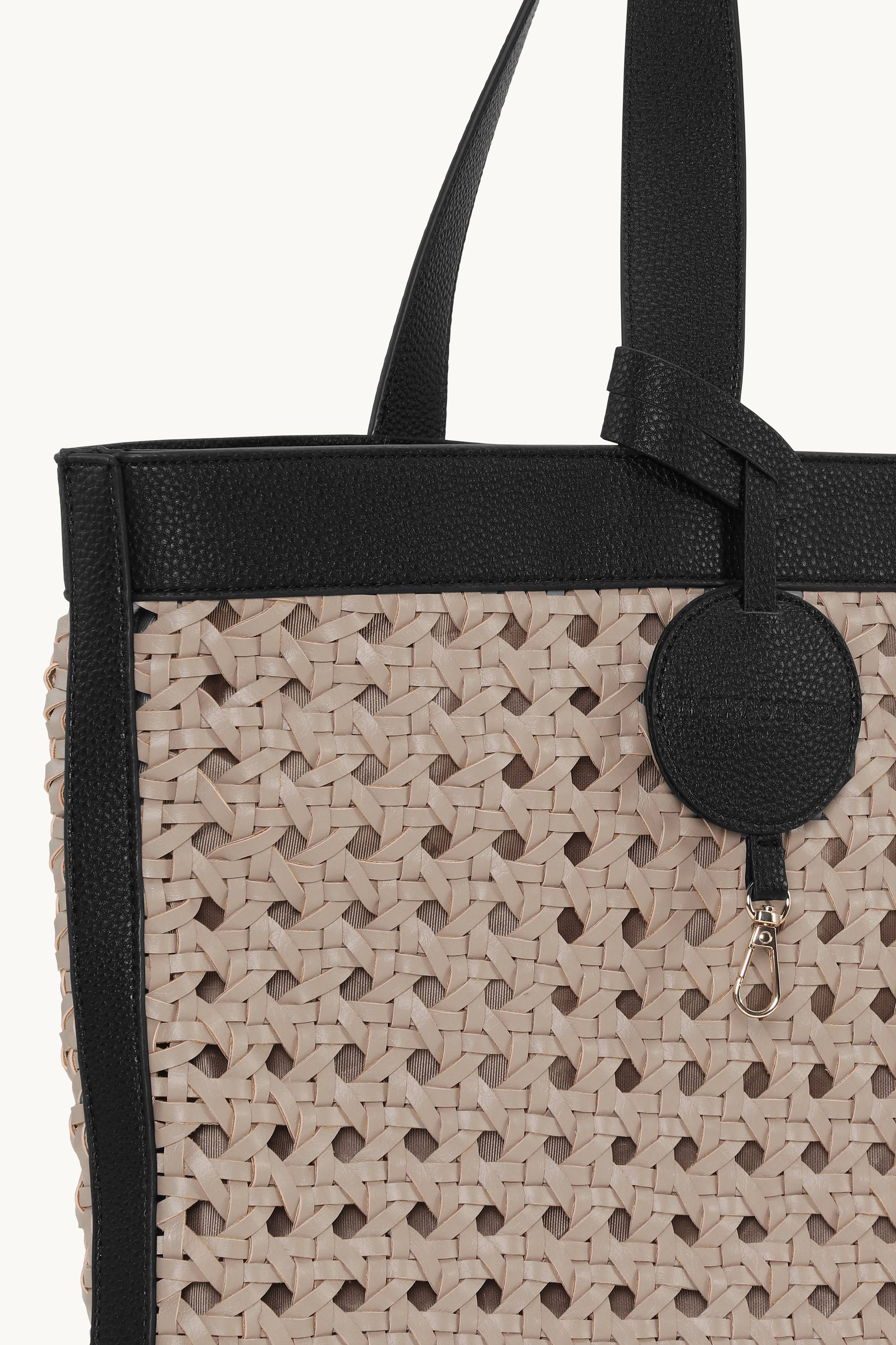 Large Beach Bag - Sand Pile Black