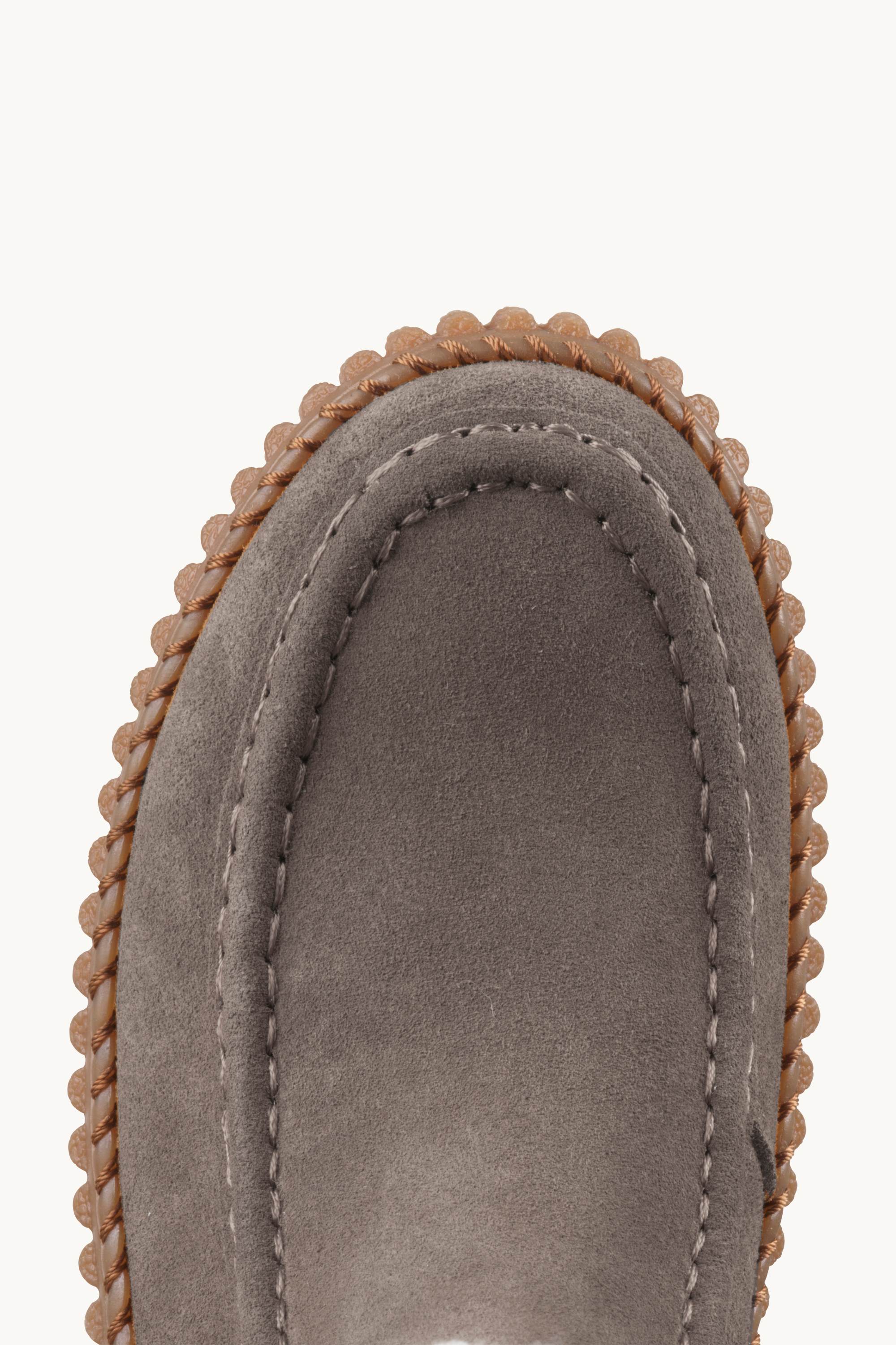 Suede Boots With Shearling - Falcon Clay