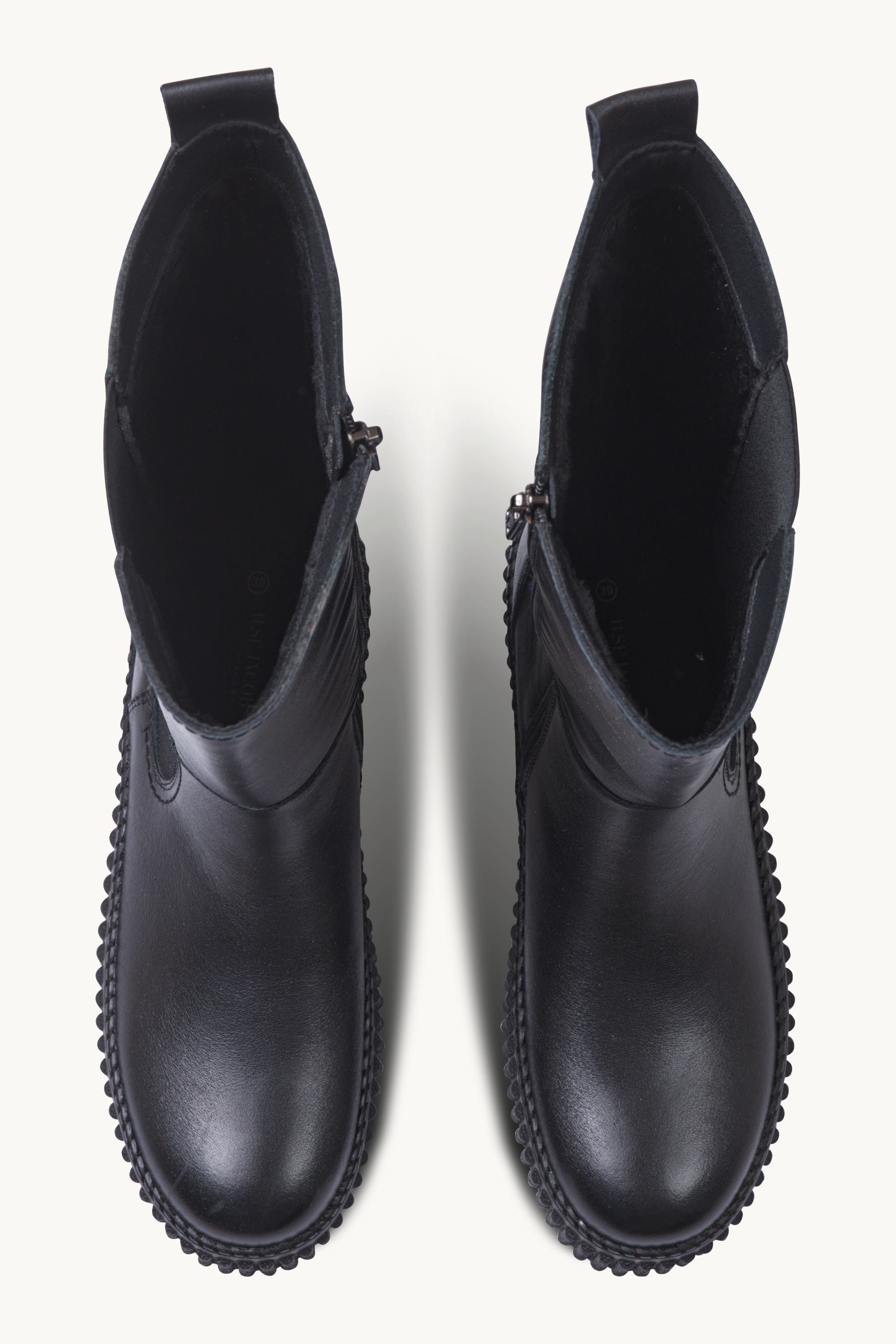 Tall Boots With Elastic - Black Black