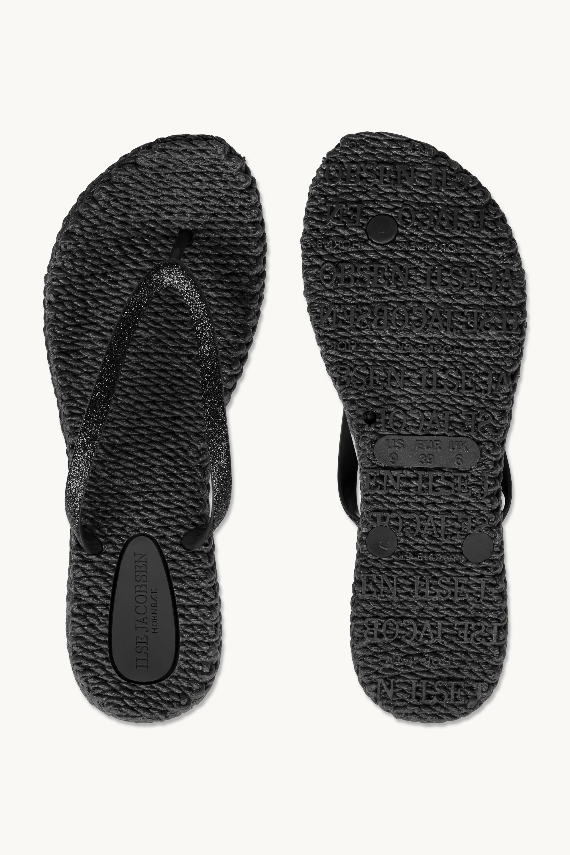 Tongs Glitter - Black