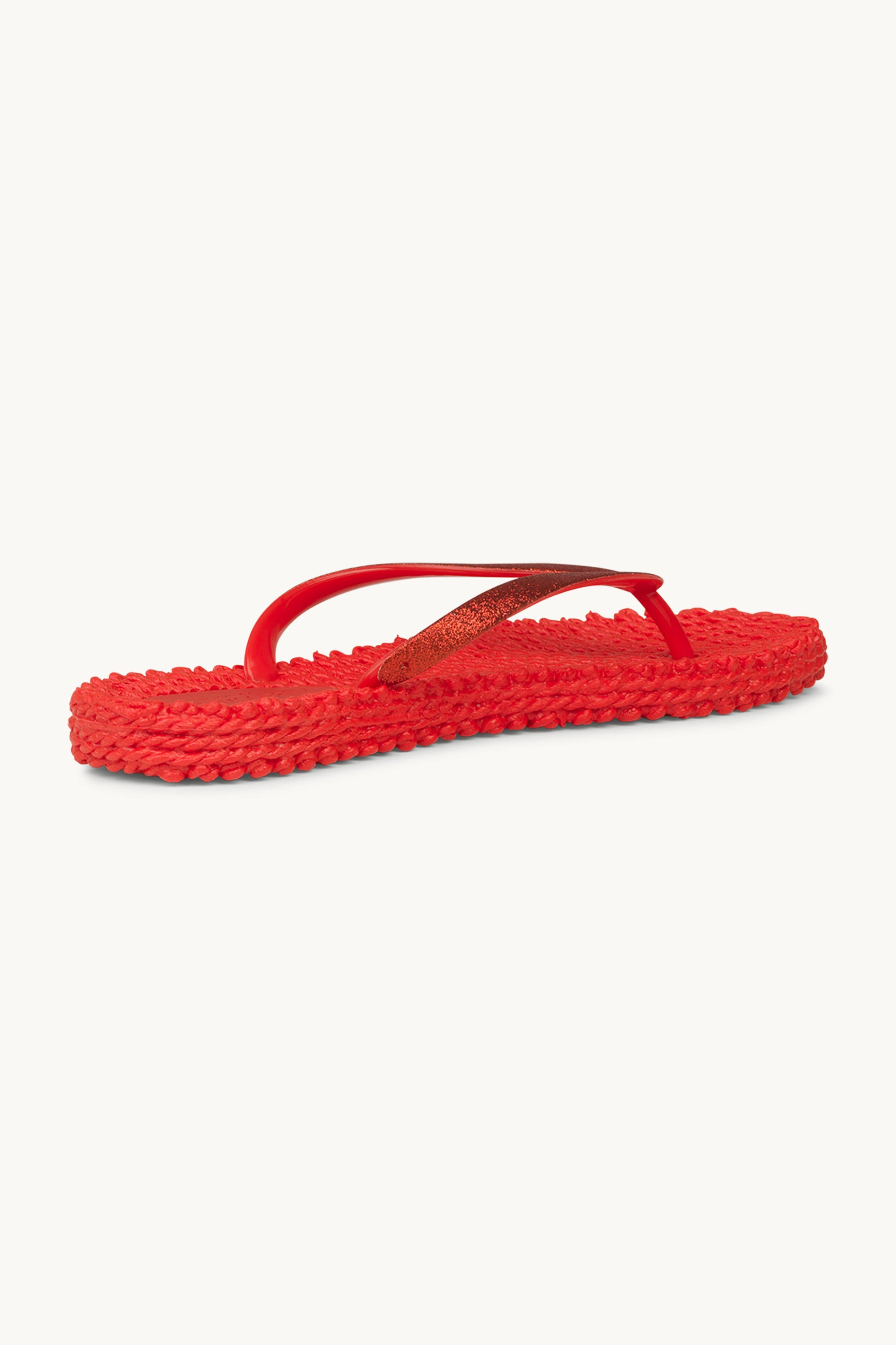 Tongs Glitter - Deep Red