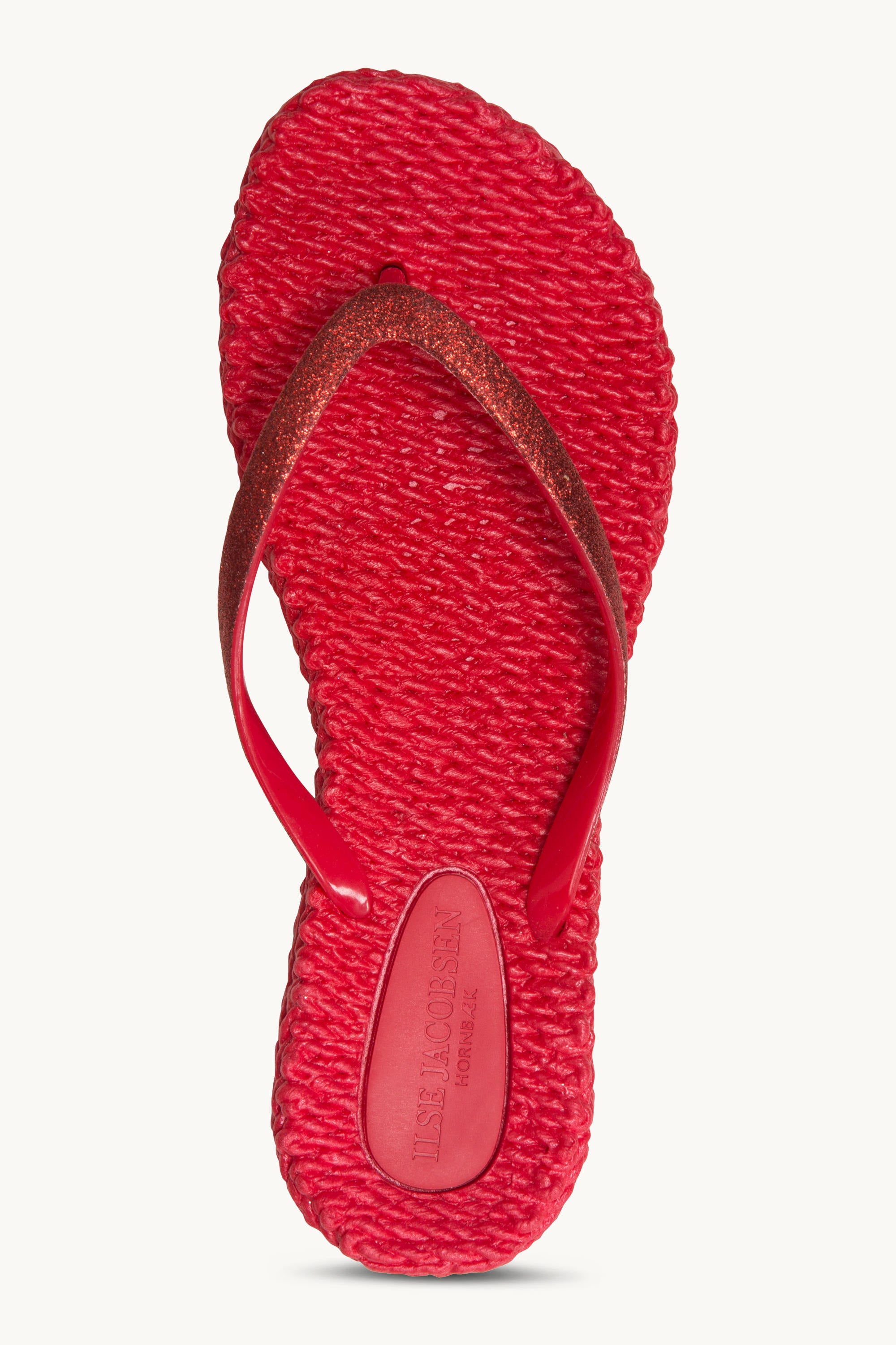 Tongs Glitter - Deep Red