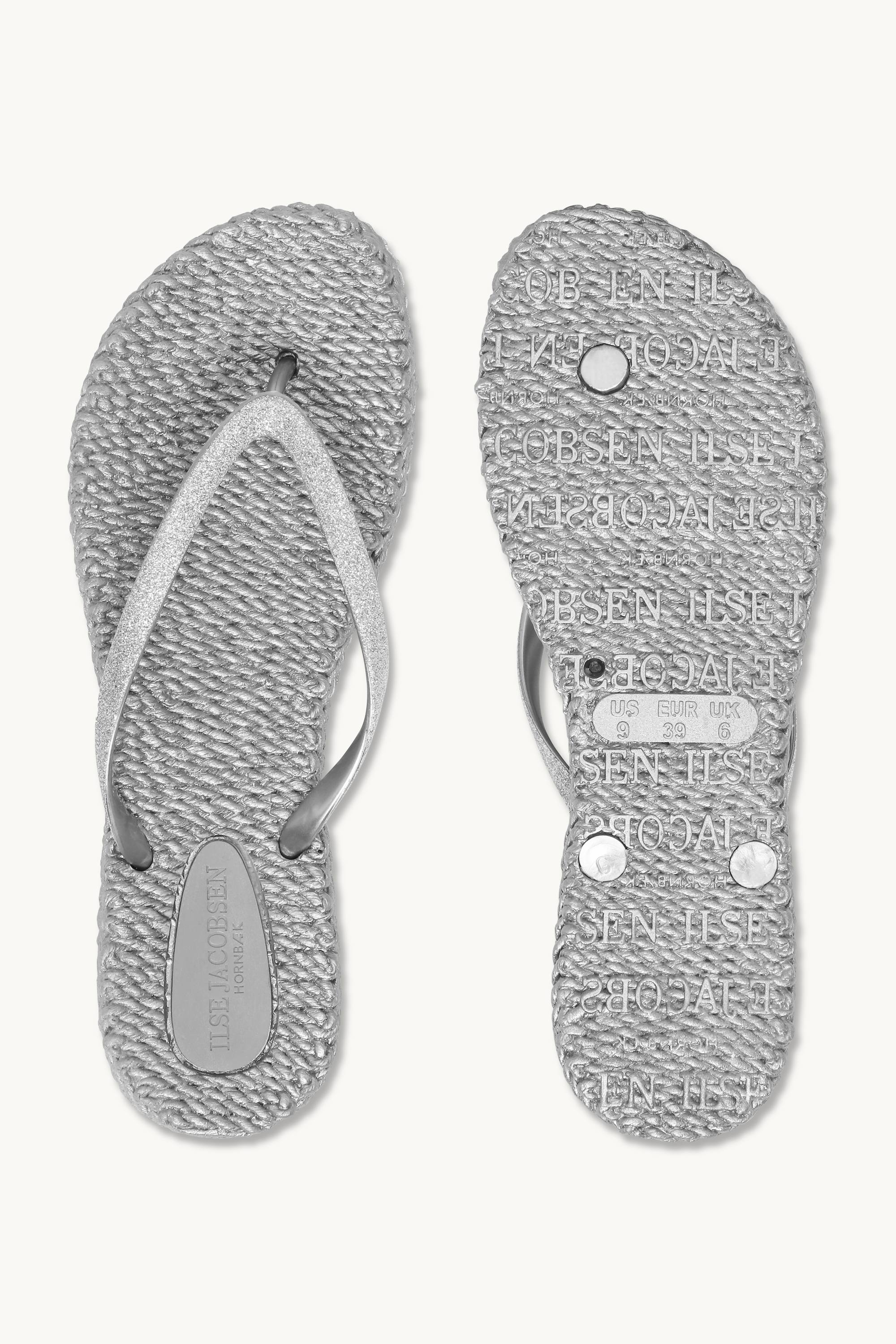 Tongs Glitter - Silver